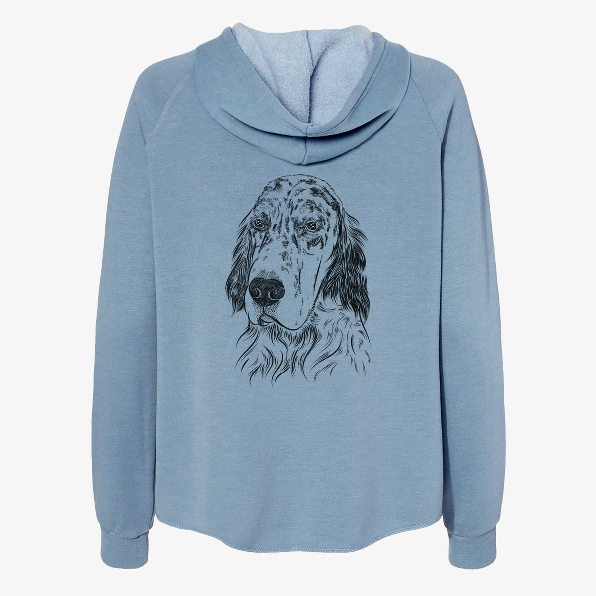 Hutch the English Setter - Women's Cali Wave Zip-Up Sweatshirt