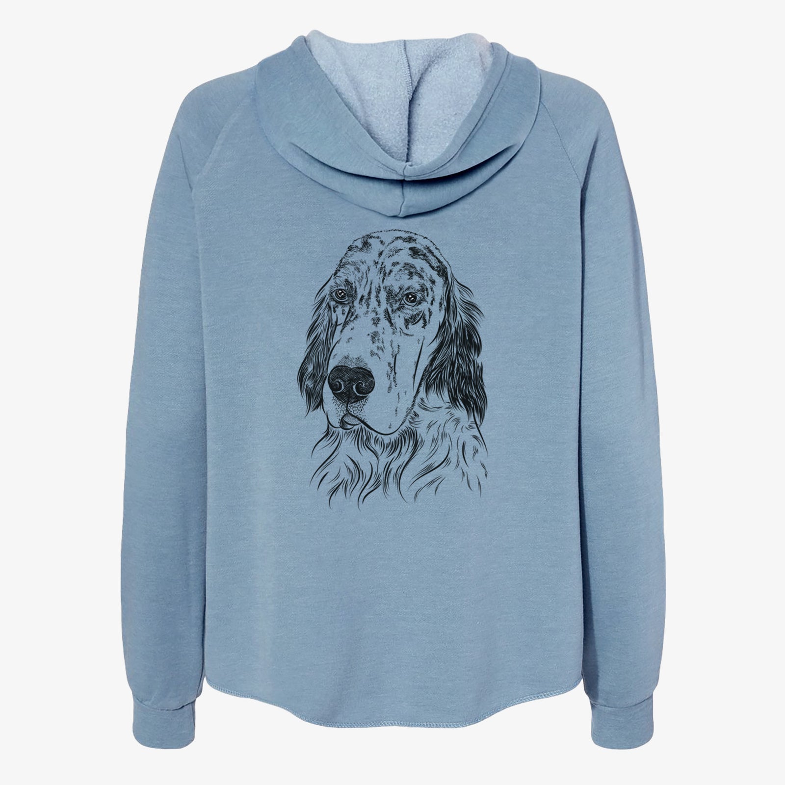 Hutch the English Setter - Women's Cali Wave Zip-Up Sweatshirt