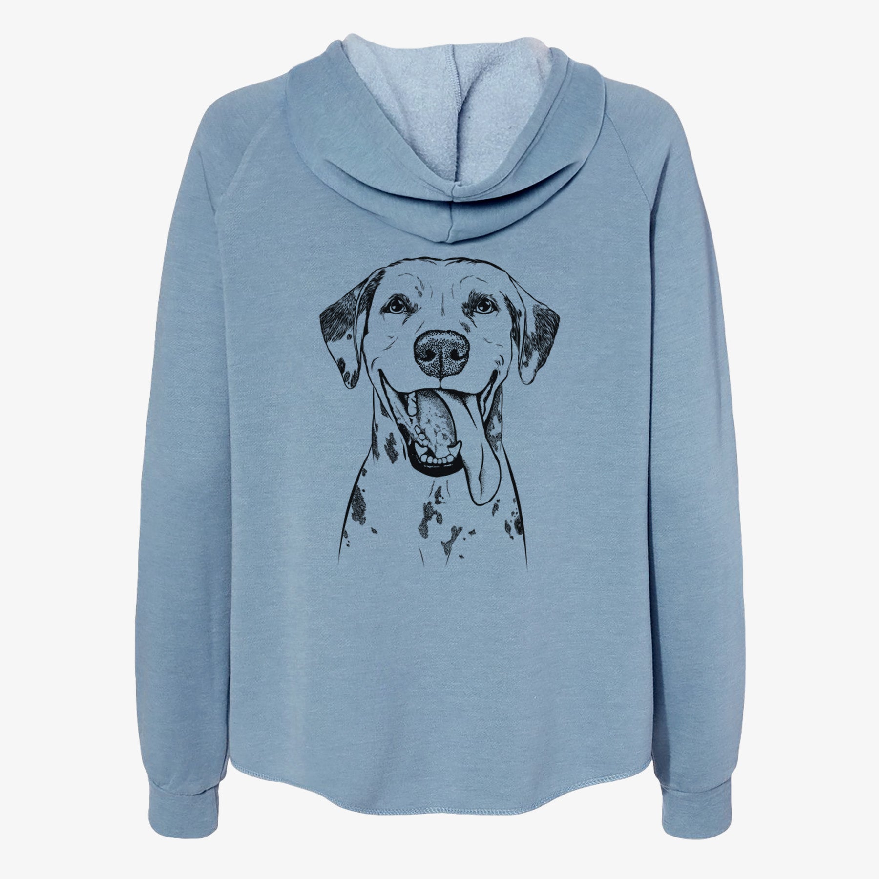 Hydro the Dalmatian - Women's Cali Wave Zip-Up Sweatshirt