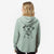 Hydro the Dalmatian - Women's Cali Wave Zip-Up Sweatshirt