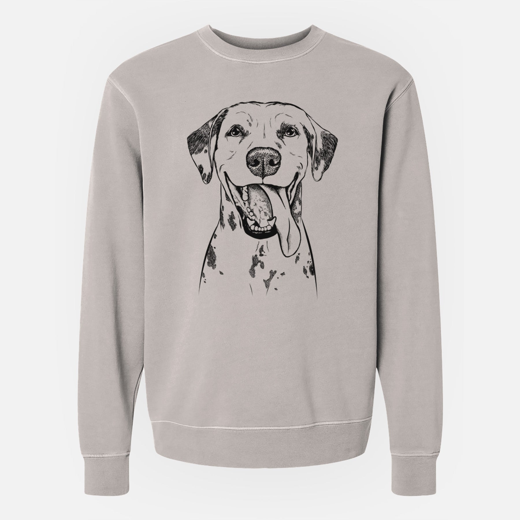 Bare Hydro the Dalmatian - Unisex Pigment Dyed Crew Sweatshirt