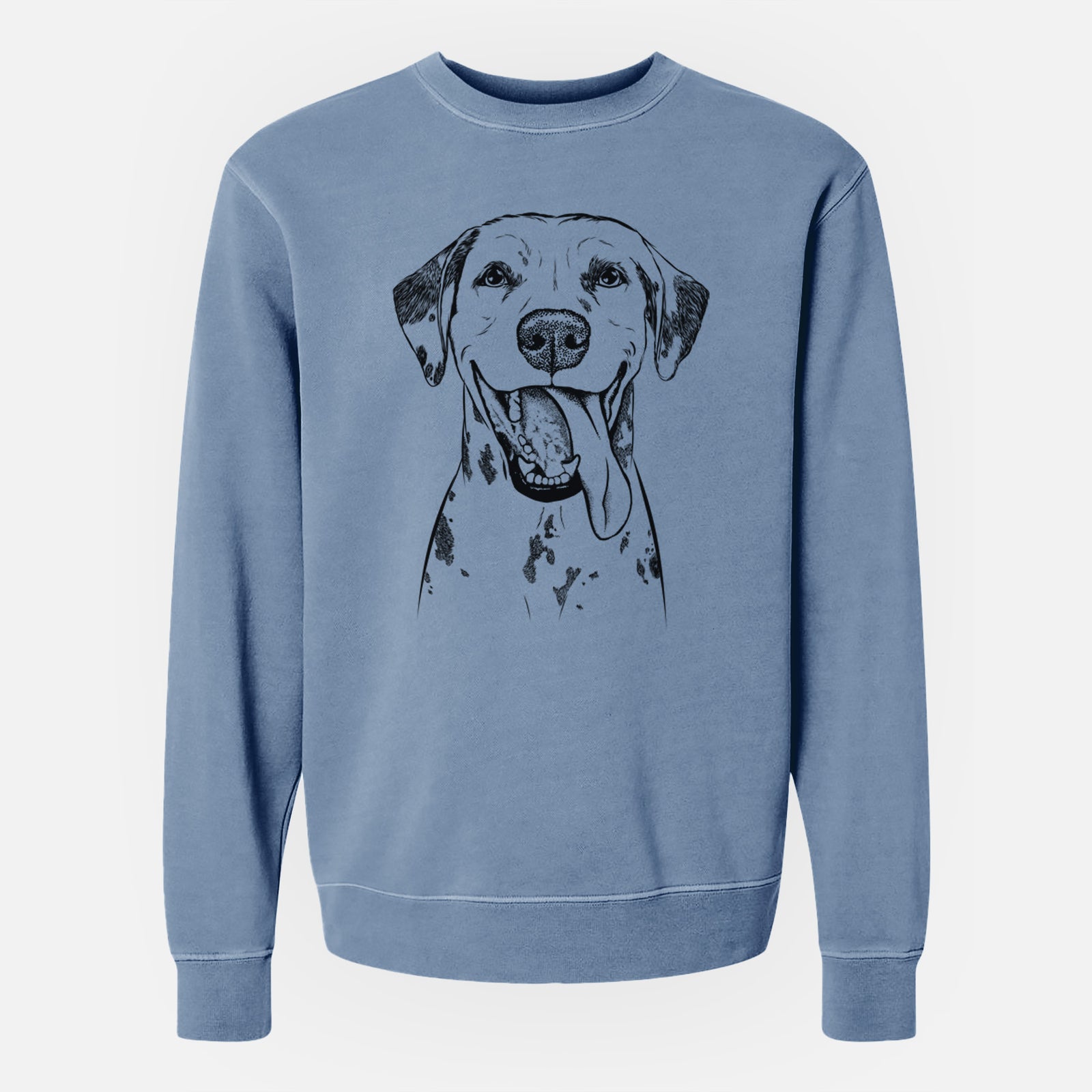 Bare Hydro the Dalmatian - Unisex Pigment Dyed Crew Sweatshirt