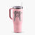 Indi the Border Collie - 40oz Tumbler with Handle