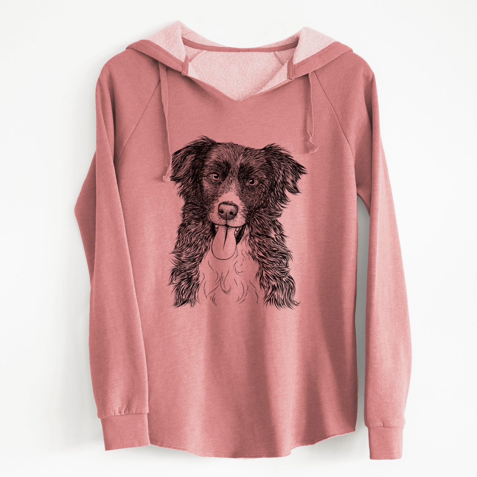 Bare Indi the Border Collie - Cali Wave Hooded Sweatshirt