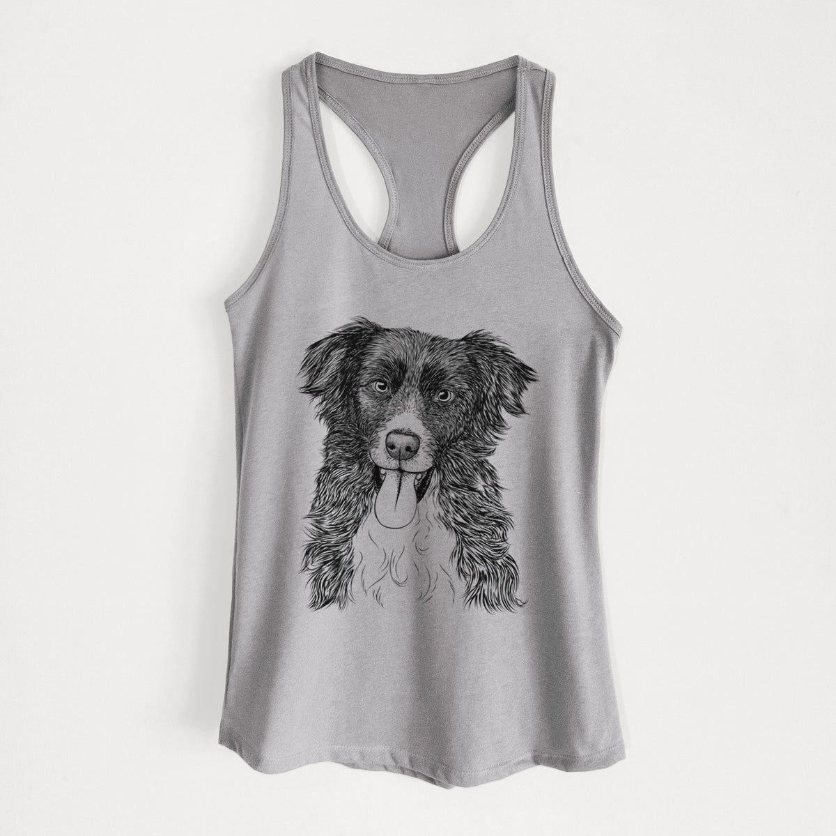 Indi the Border Collie - Women&#39;s Racerback Tanktop