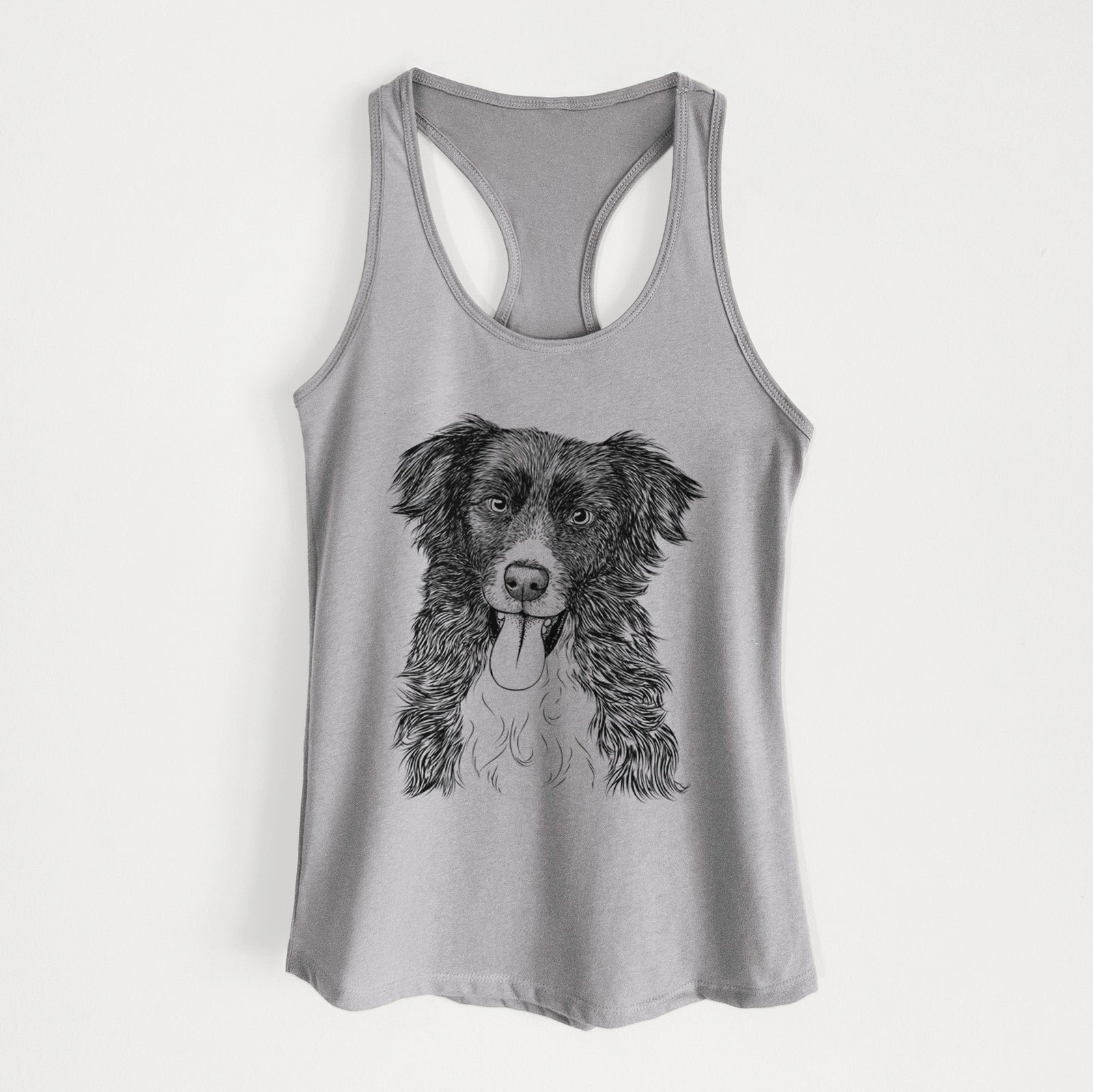 Indi the Border Collie - Women's Racerback Tanktop