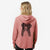 Indi the Border Collie - Women's Cali Wave Zip-Up Sweatshirt