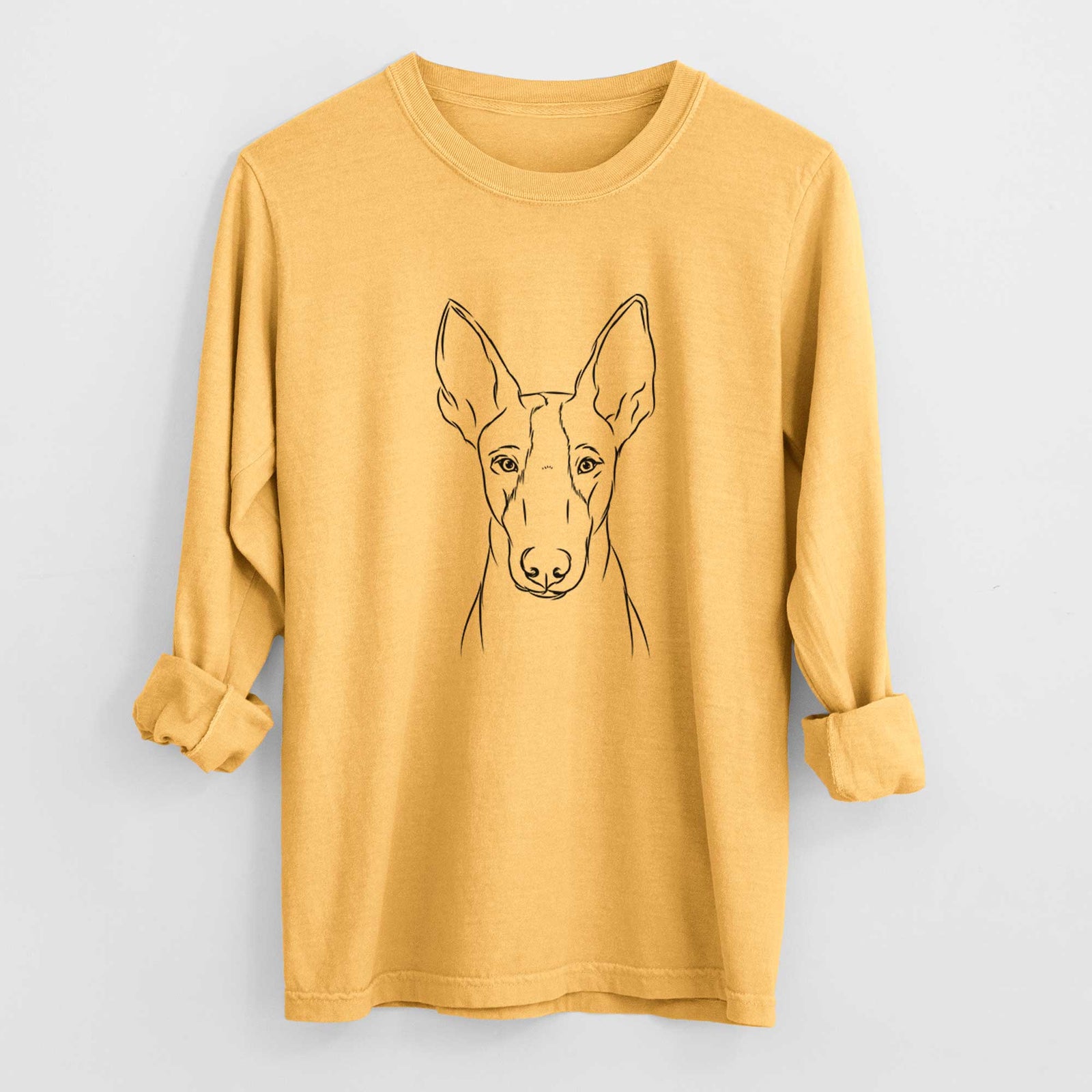 Bare Indy the Ibizan Hound - Heavyweight 100% Cotton Long Sleeve