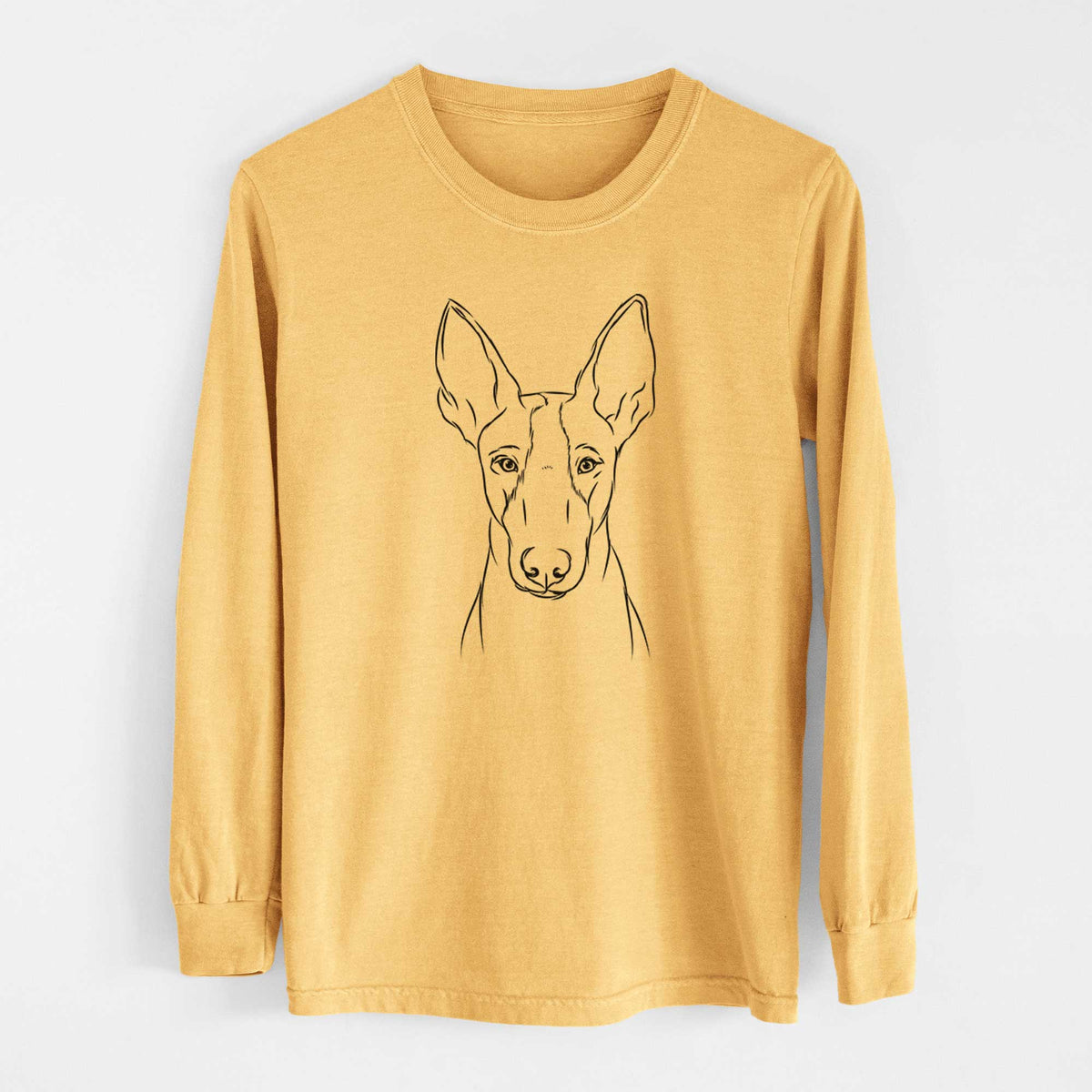 Bare Indy the Ibizan Hound - Heavyweight 100% Cotton Long Sleeve