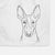 Indy the Ibizan Hound Decorative Hand Towel