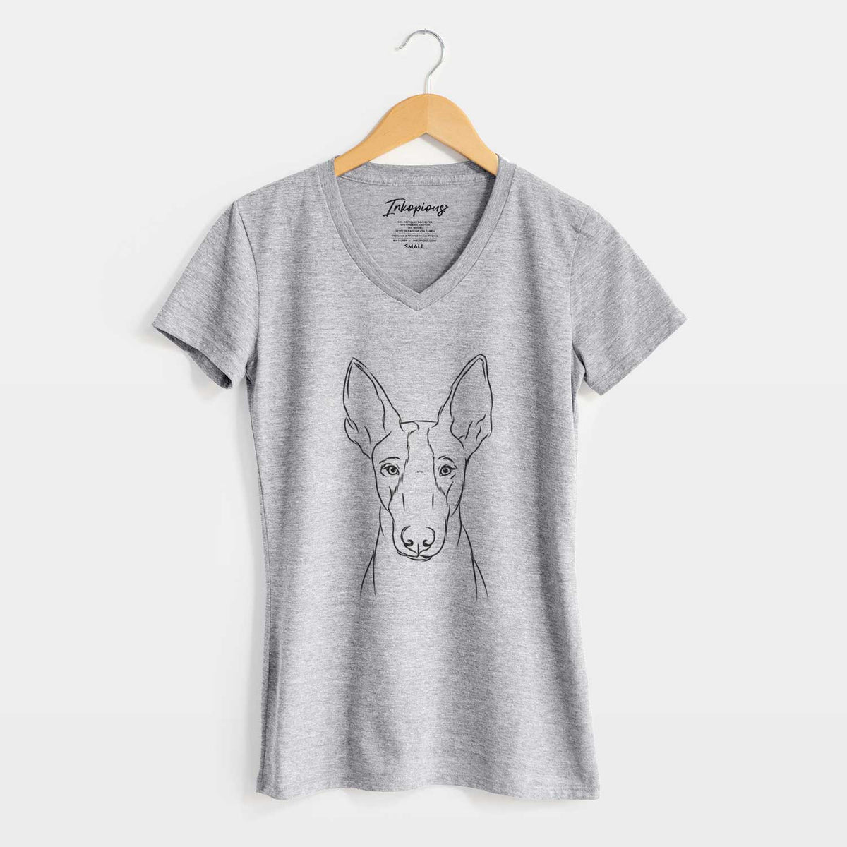 Bare Indy the Ibizan Hound - Women's V-neck Shirt