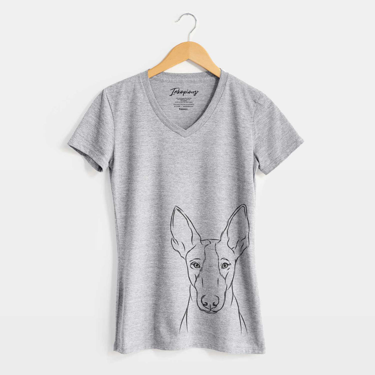 Bare Indy the Ibizan Hound - Women's V-neck Shirt