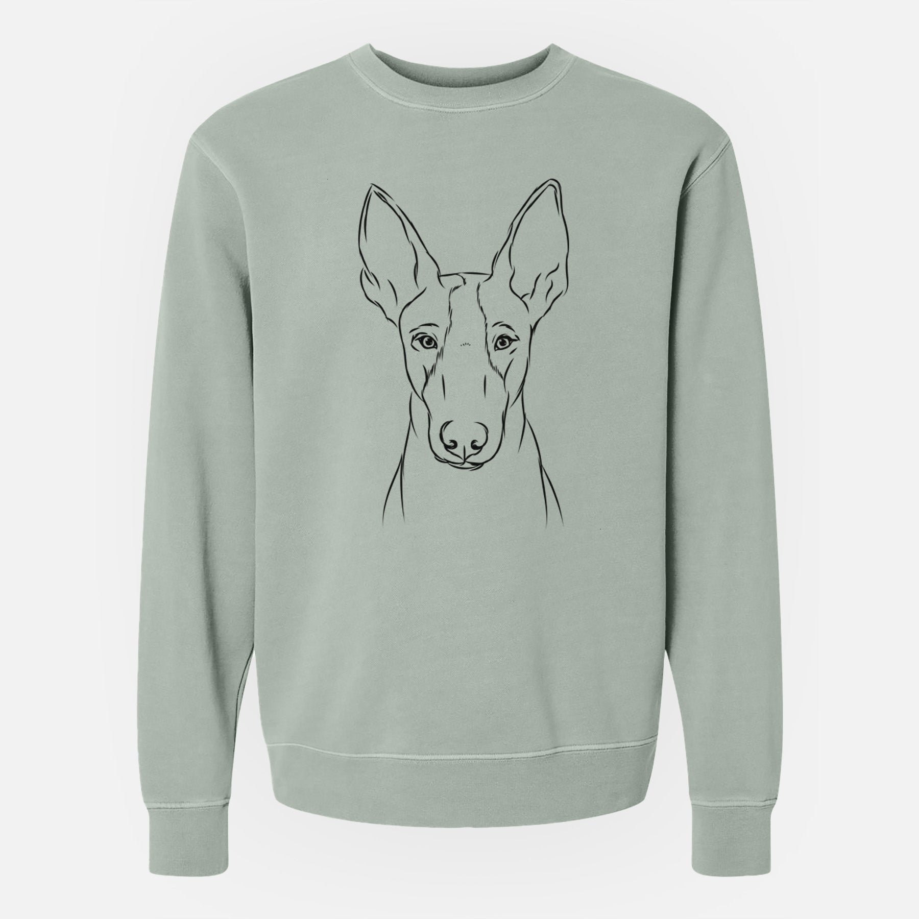 Bare Indy the Ibizan Hound - Unisex Pigment Dyed Crew Sweatshirt