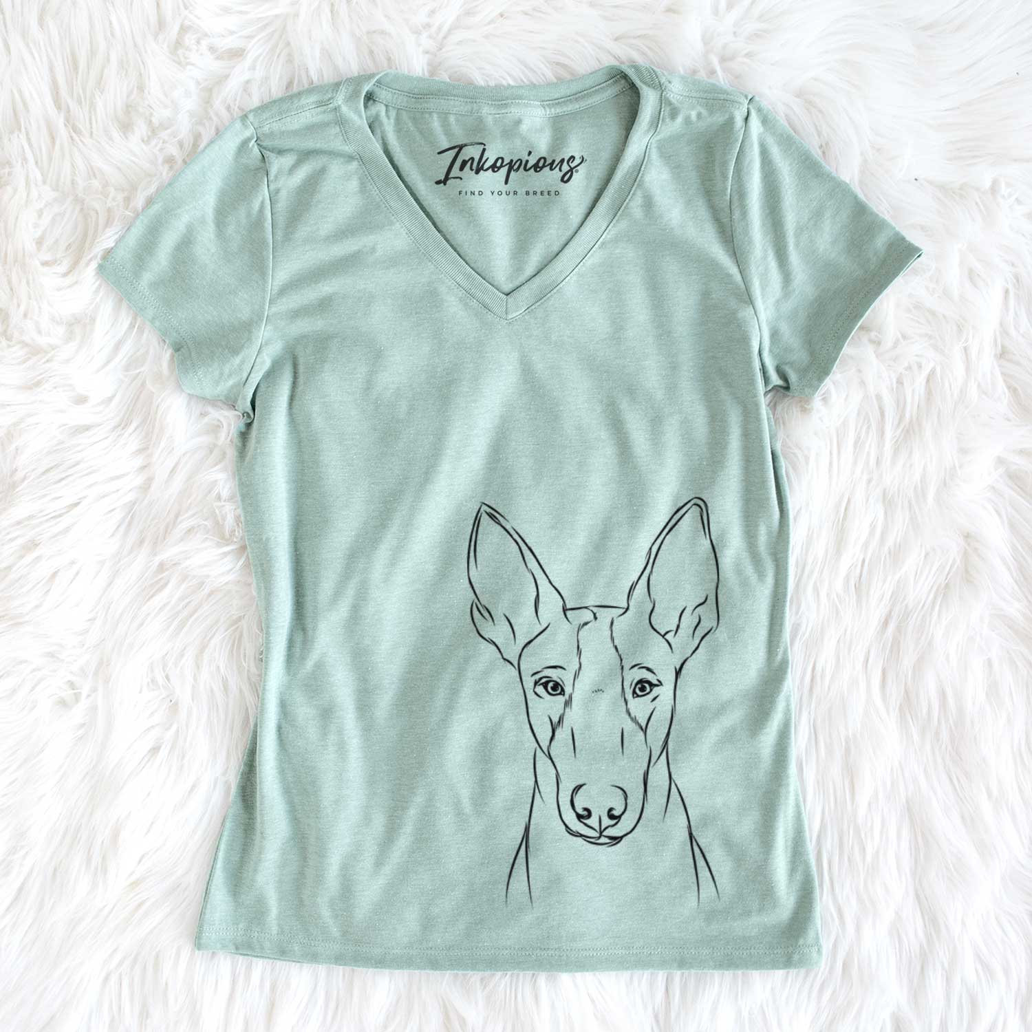 Indy the Ibizan Hound - Women's V-neck Shirt