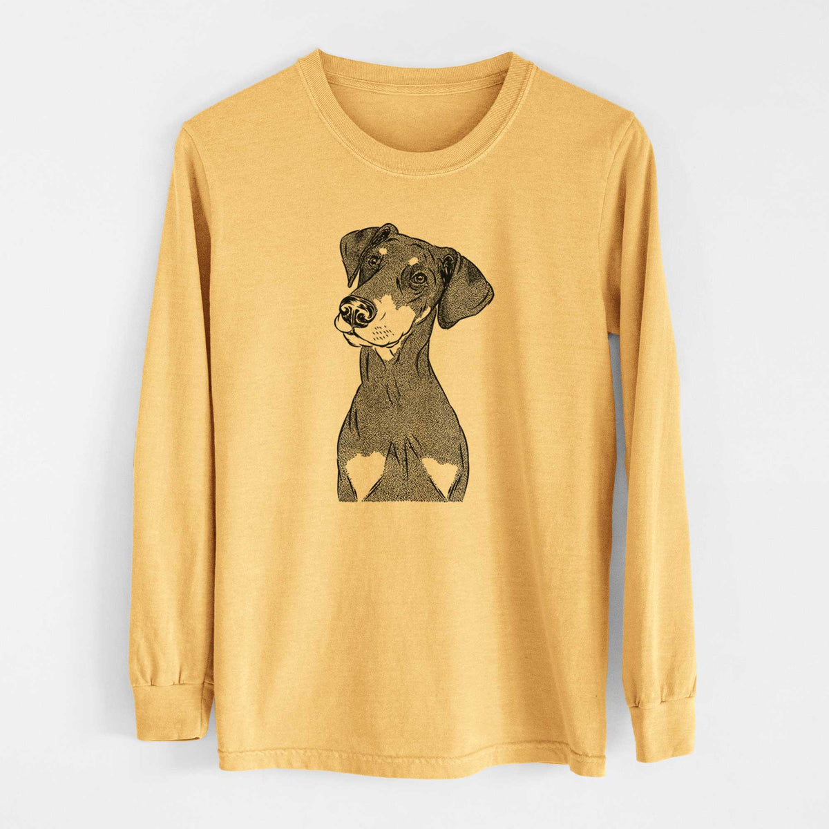 Bare Iroh the Doberman Pinscher - Heavyweight 100% Cotton Long Sleeve