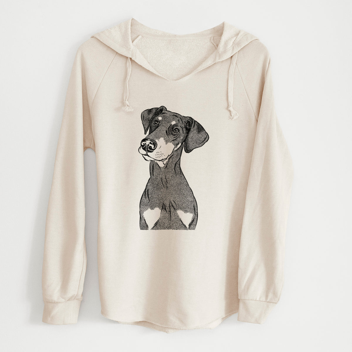 Bare Iroh the Doberman Pinscher - Cali Wave Hooded Sweatshirt