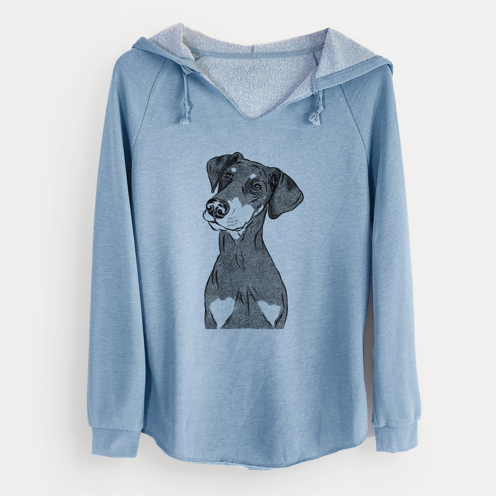 Bare Iroh the Doberman Pinscher - Cali Wave Hooded Sweatshirt