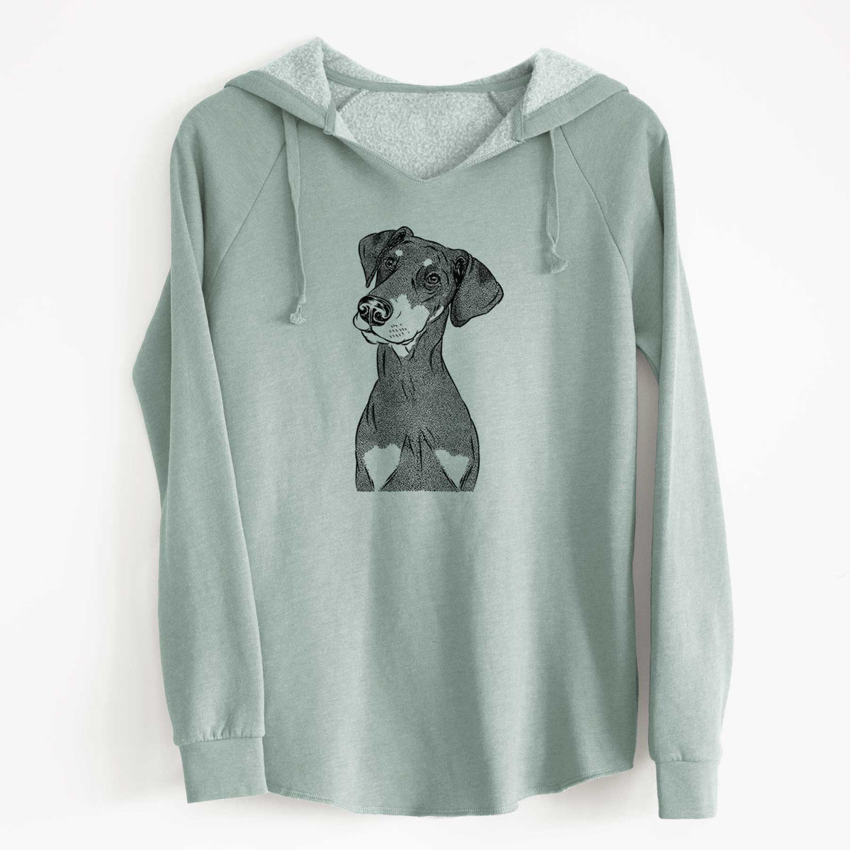 Bare Iroh the Doberman Pinscher - Cali Wave Hooded Sweatshirt