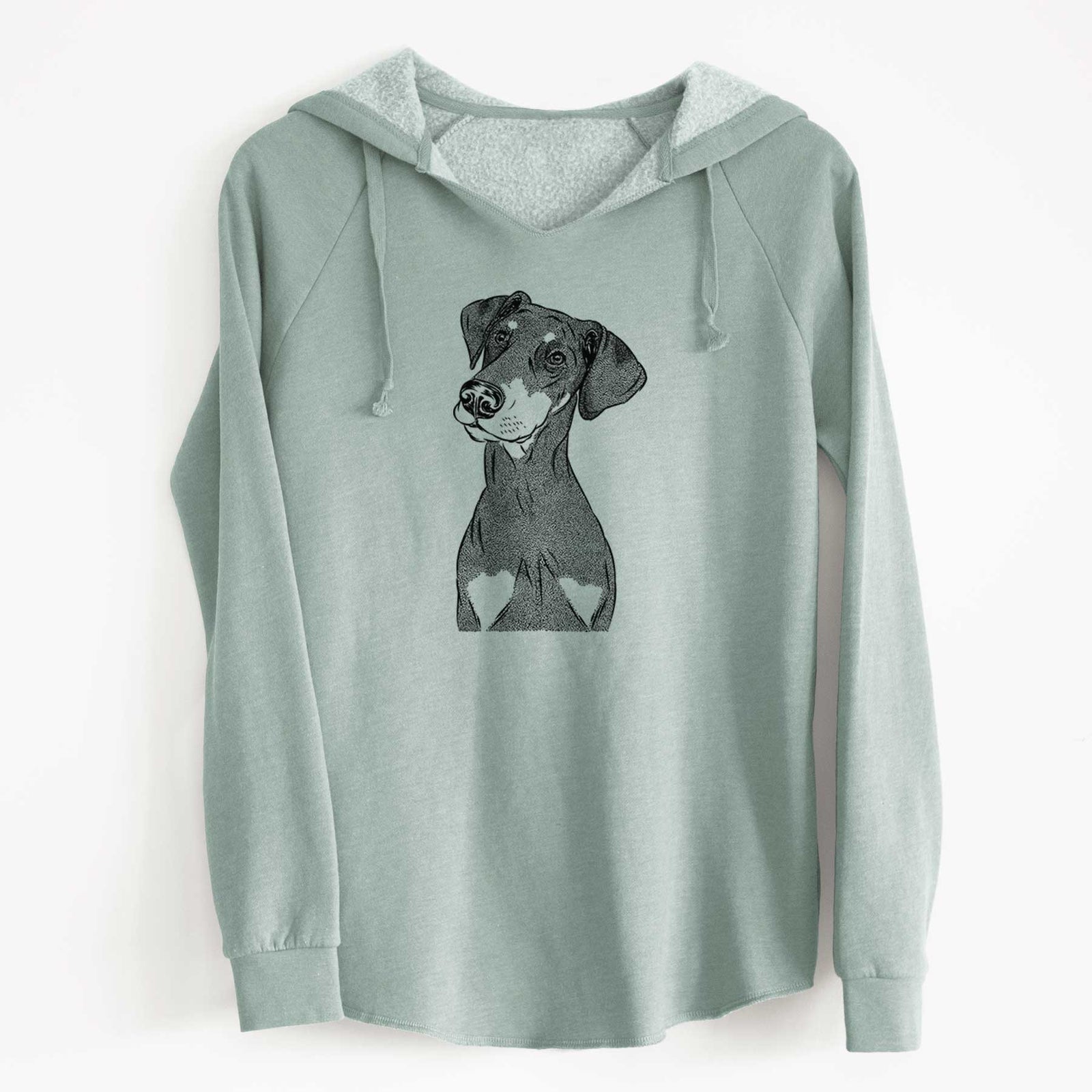 Bare Iroh the Doberman Pinscher - Cali Wave Hooded Sweatshirt