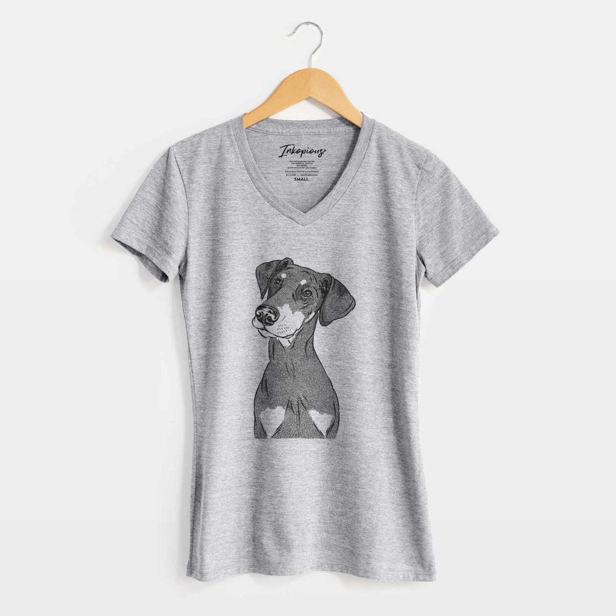 Bare Iroh the Doberman Pinscher - Women's V-neck Shirt