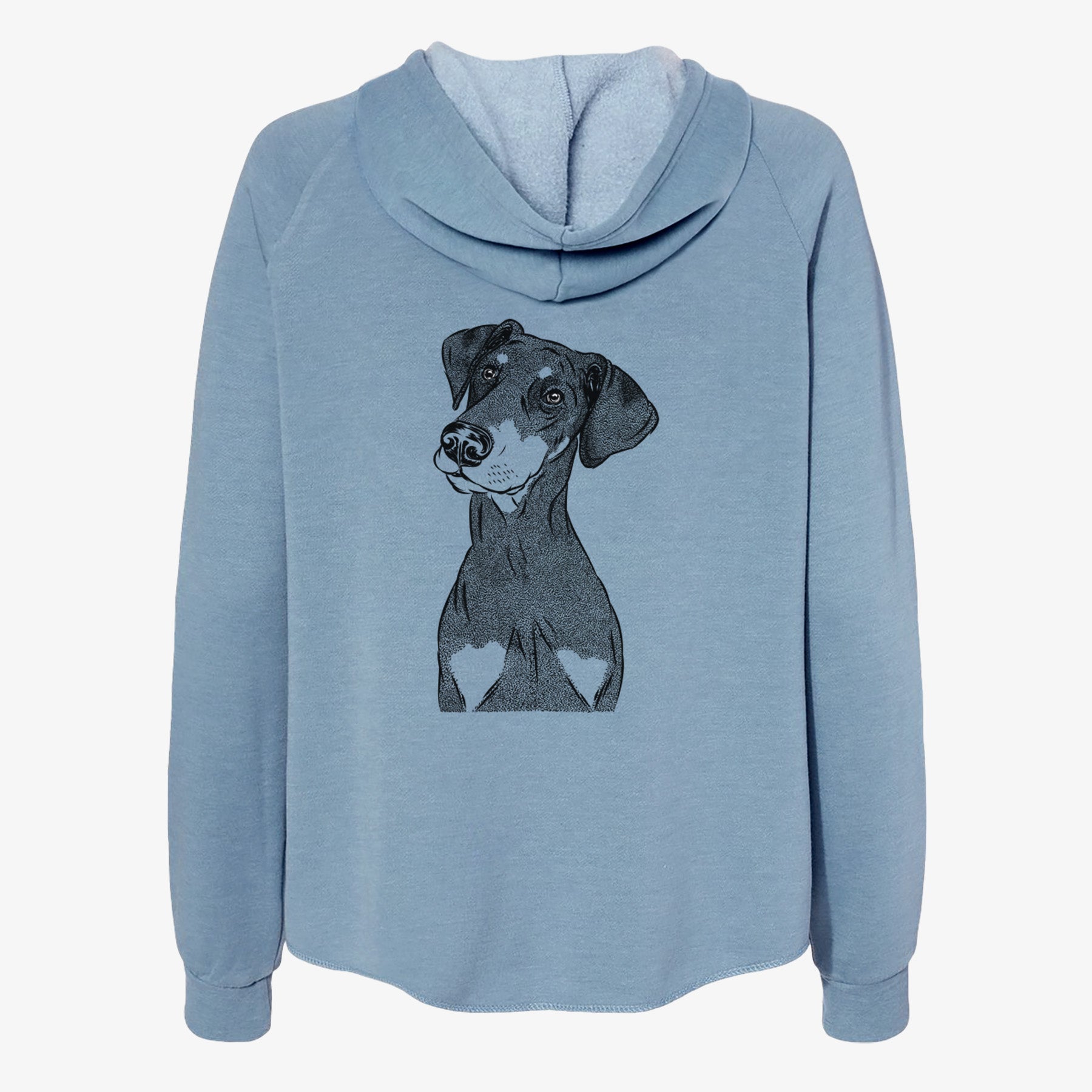 Iroh the Doberman Pinscher - Women's Cali Wave Zip-Up Sweatshirt