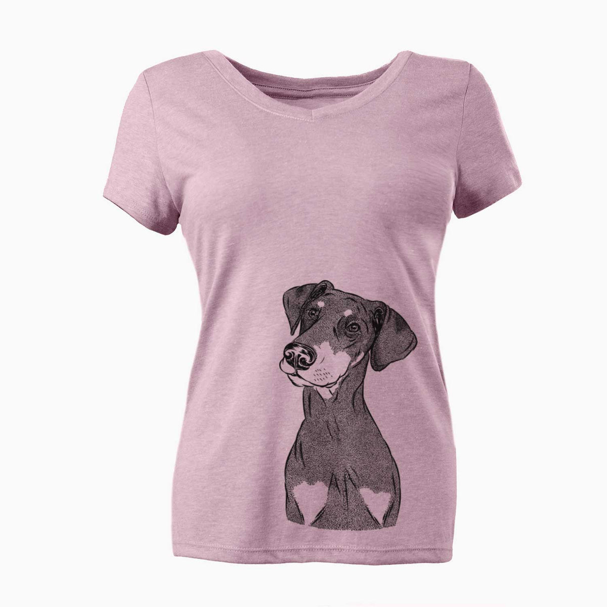Bare Iroh the Doberman Pinscher - Women's V-neck Shirt