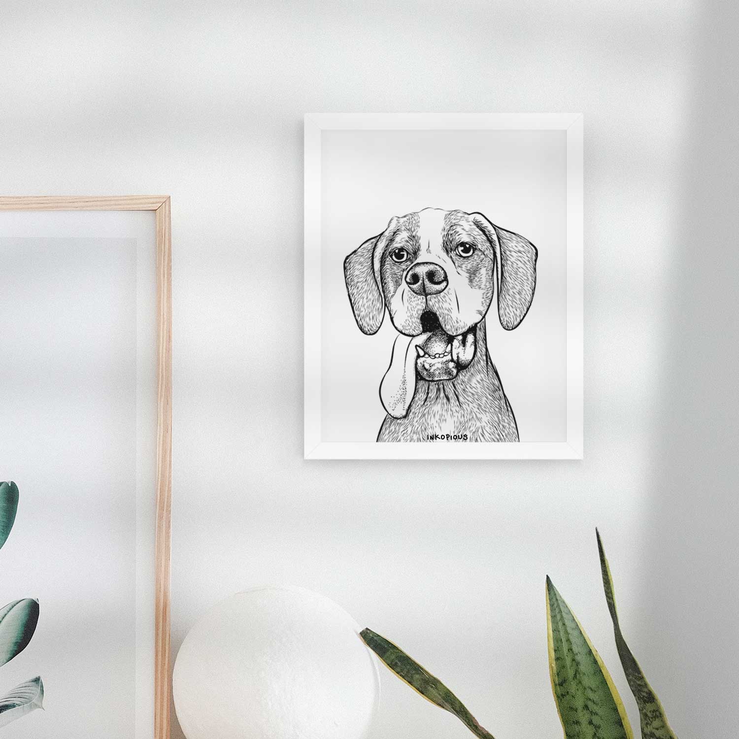 Irwin the English Pointer Art Print