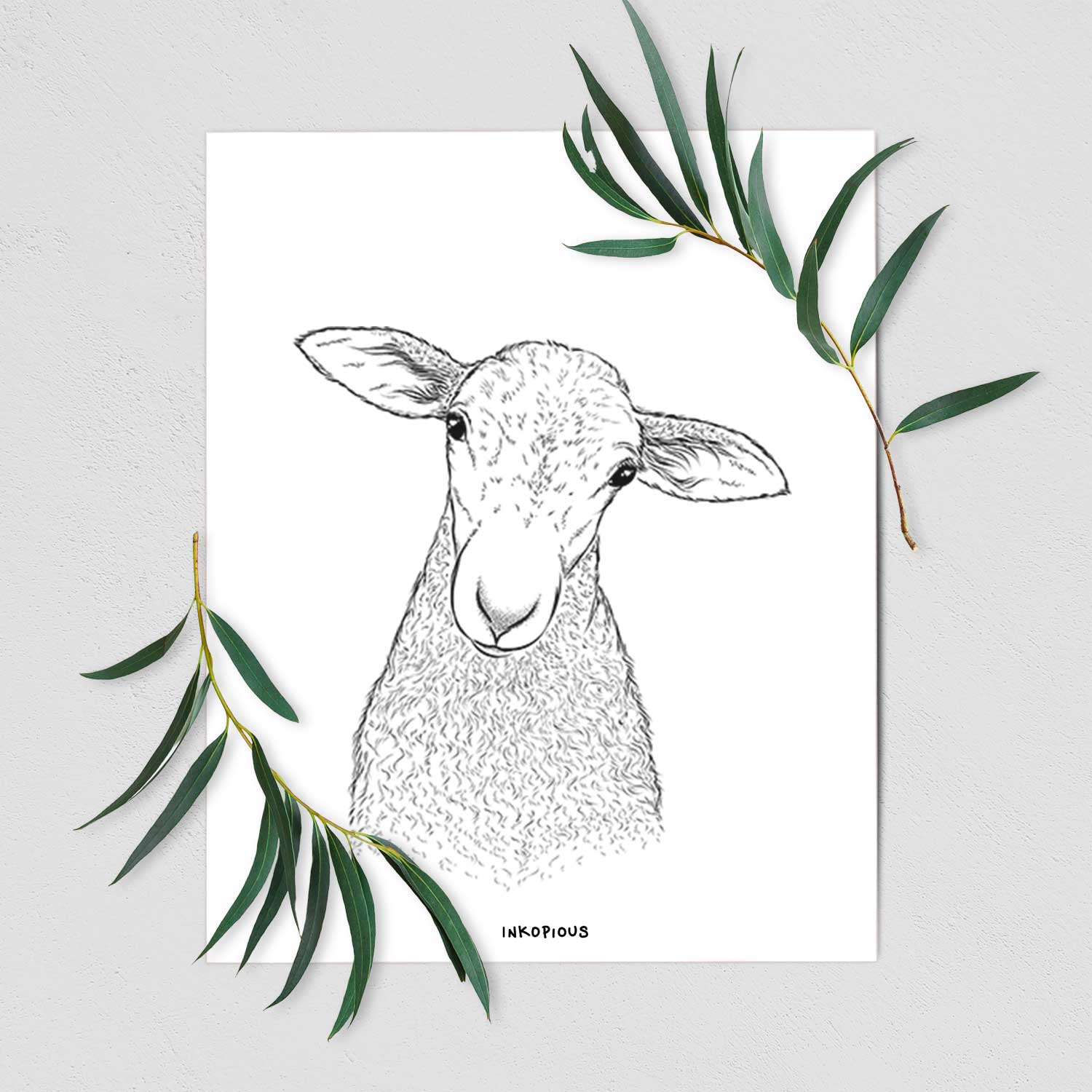 Ivy the Lamb Art Print