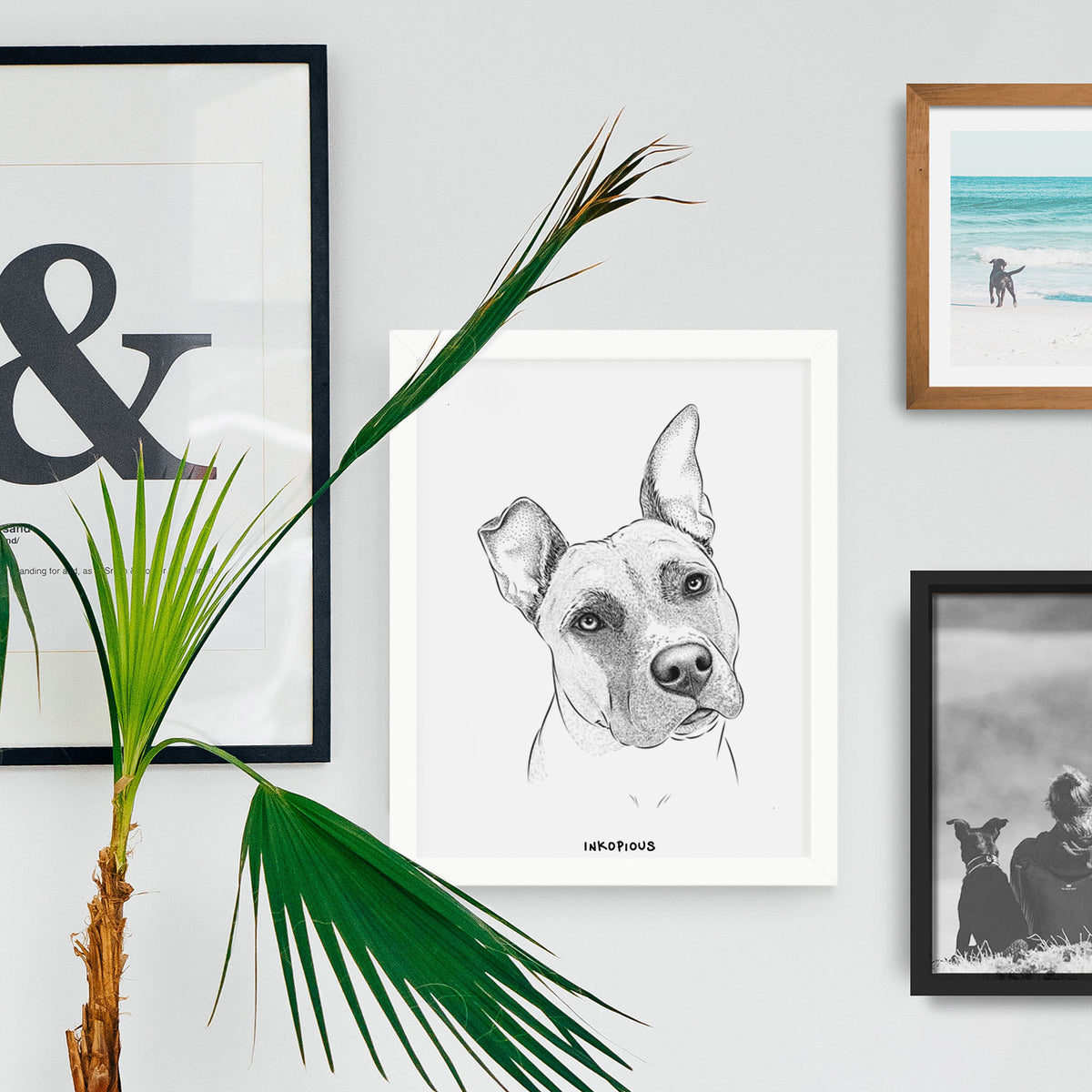 Ivy the Pitbull Mix Art Print