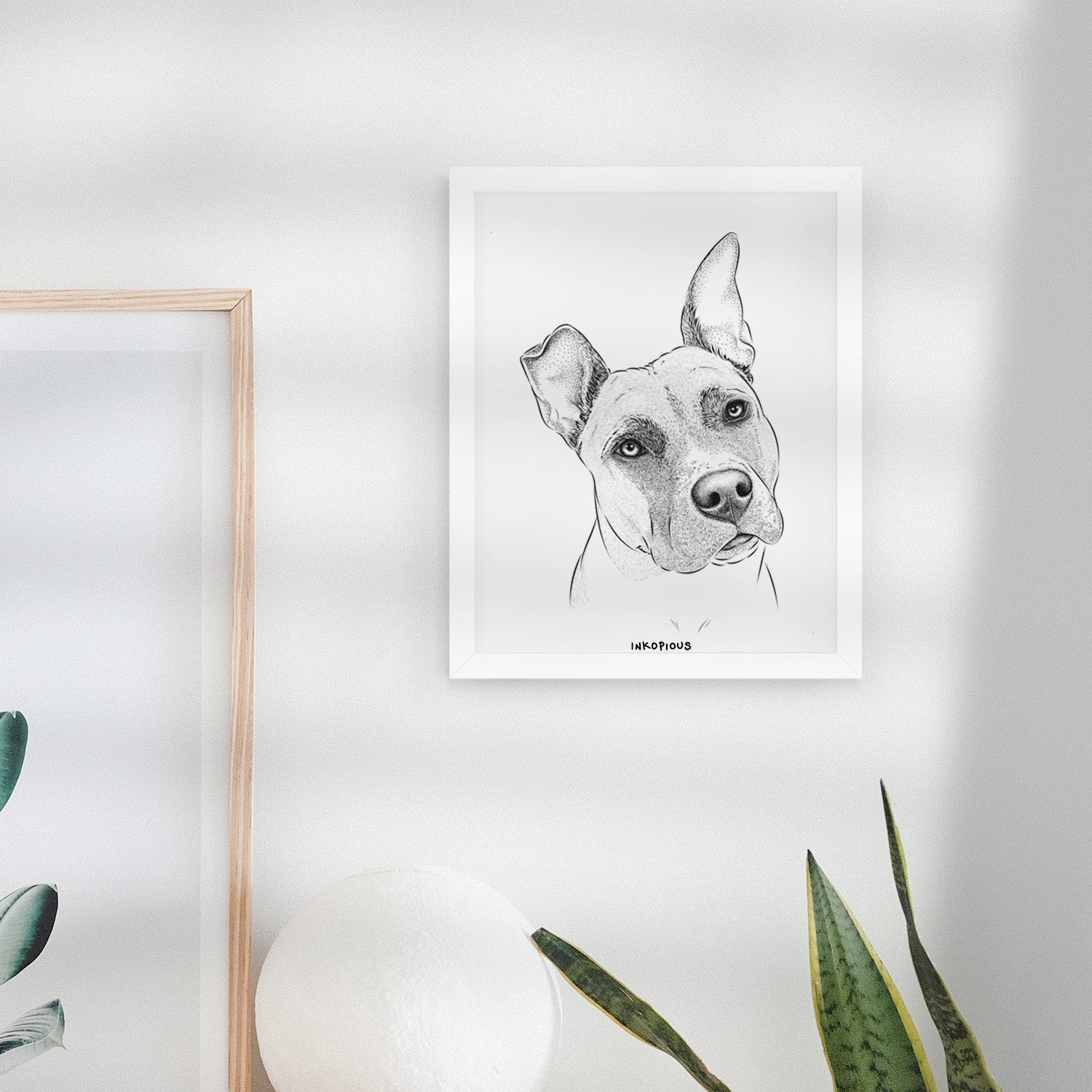 Ivy the Pitbull Mix Art Print