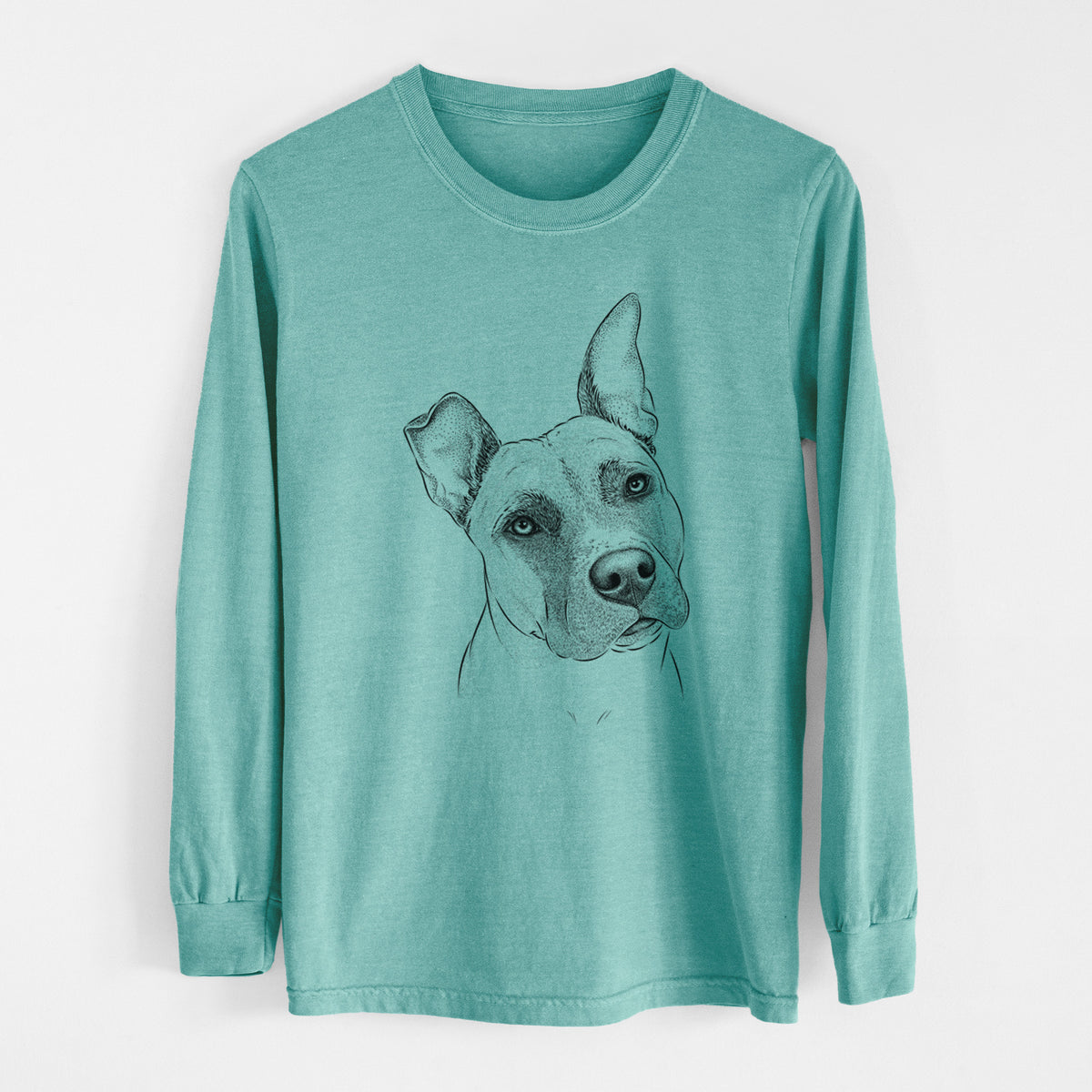 Bare Ivy the Pitbull Mix - Heavyweight 100% Cotton Long Sleeve
