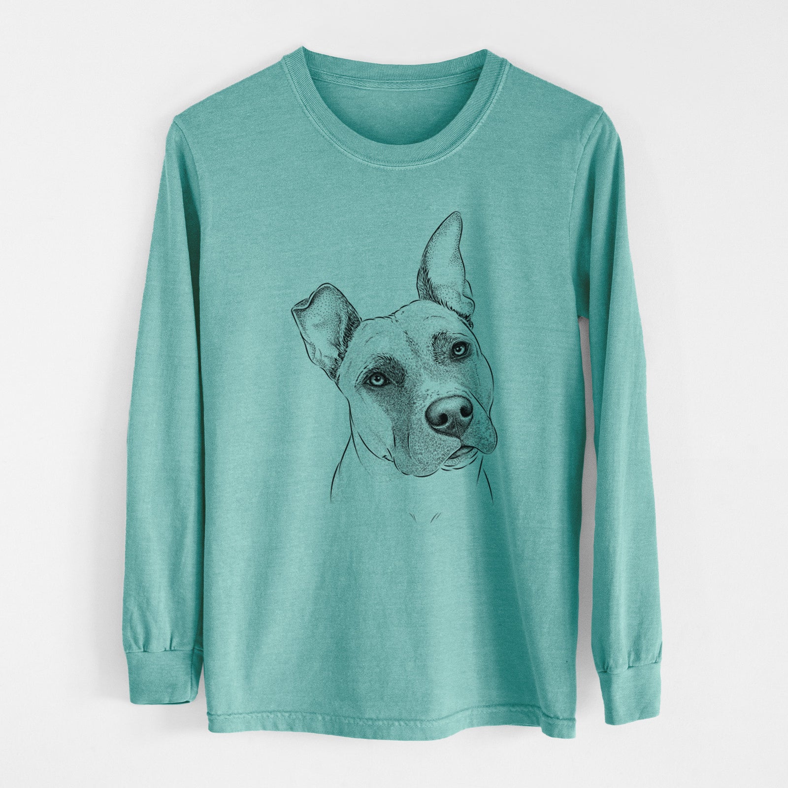 Bare Ivy the Pitbull Mix - Heavyweight 100% Cotton Long Sleeve