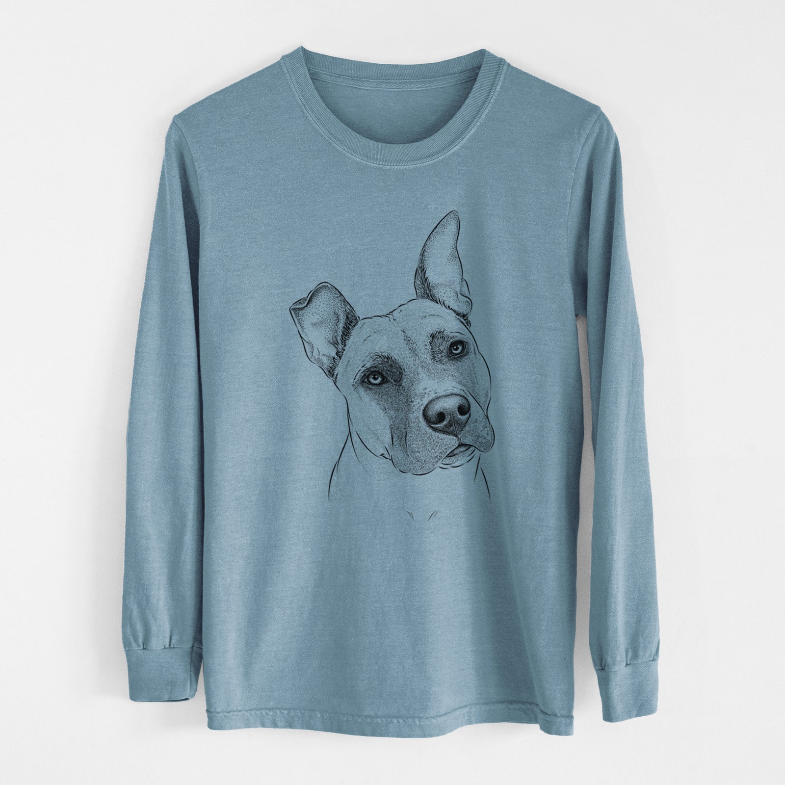 Bare Ivy the Pitbull Mix - Heavyweight 100% Cotton Long Sleeve