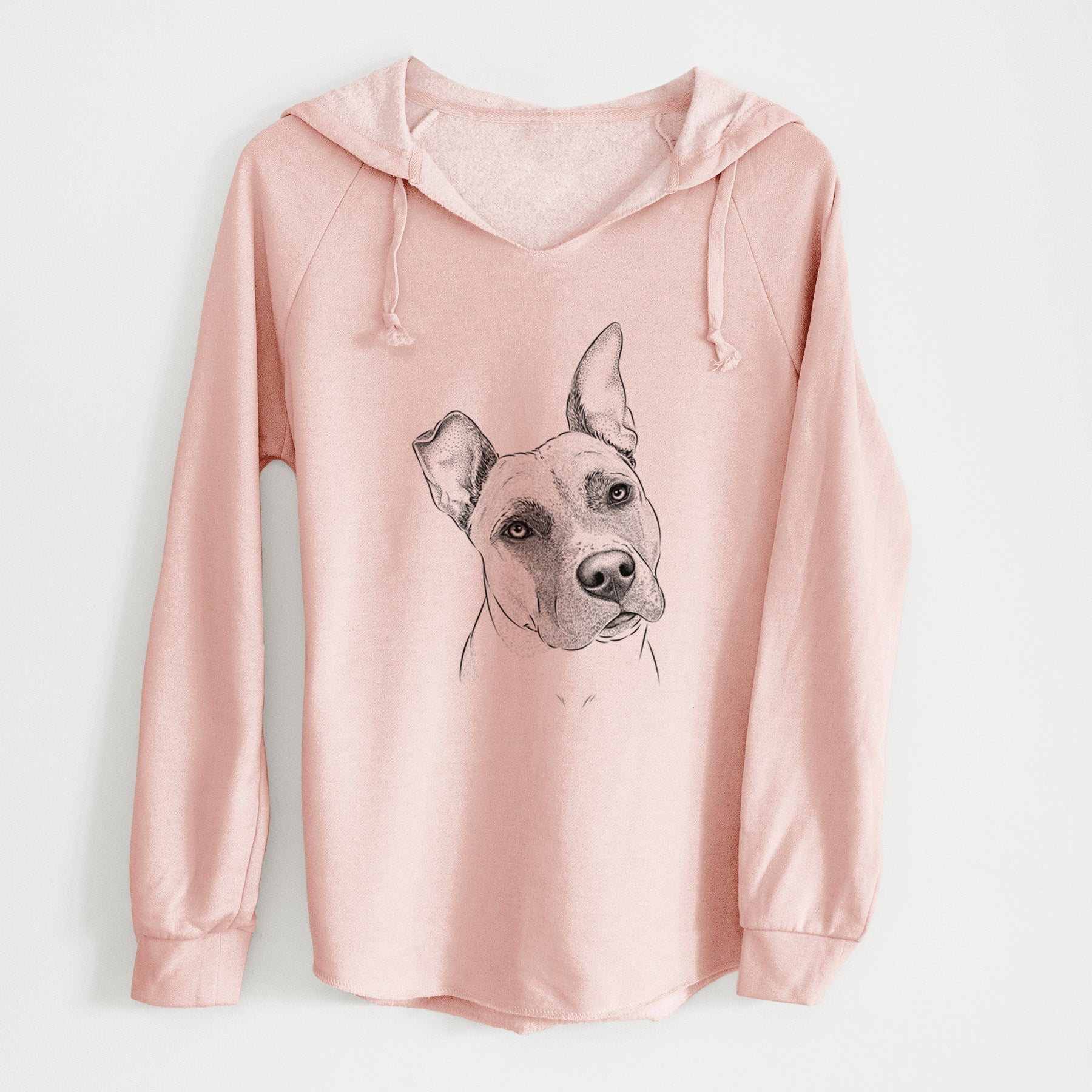 Bare Ivy the Pitbull Mix - Cali Wave Hooded Sweatshirt