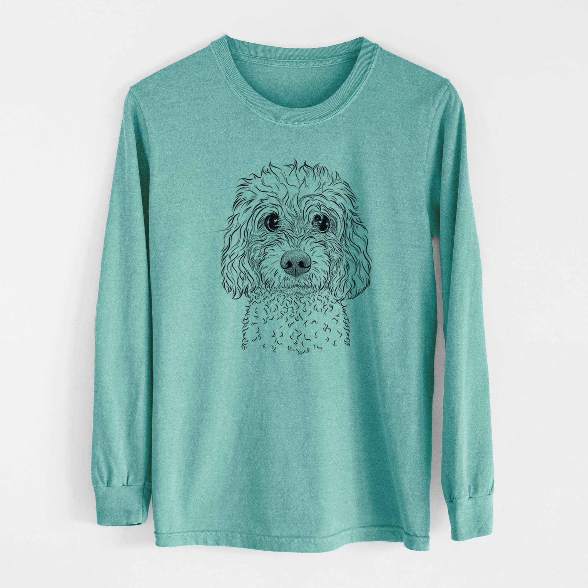 Bare Izzie the Cavachon - Heavyweight 100% Cotton Long Sleeve