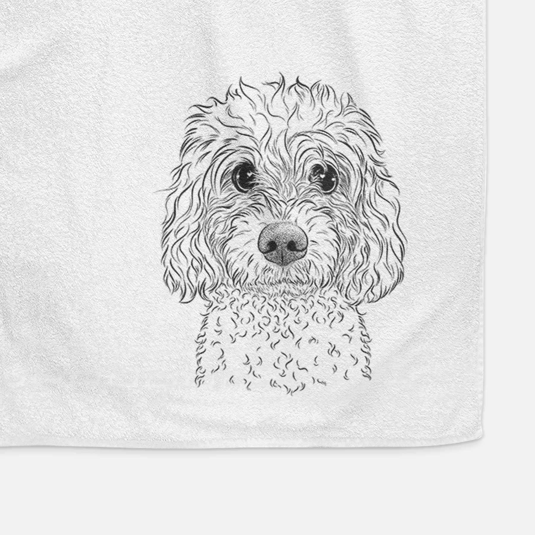 Izzie the Cavachon Decorative Hand Towel