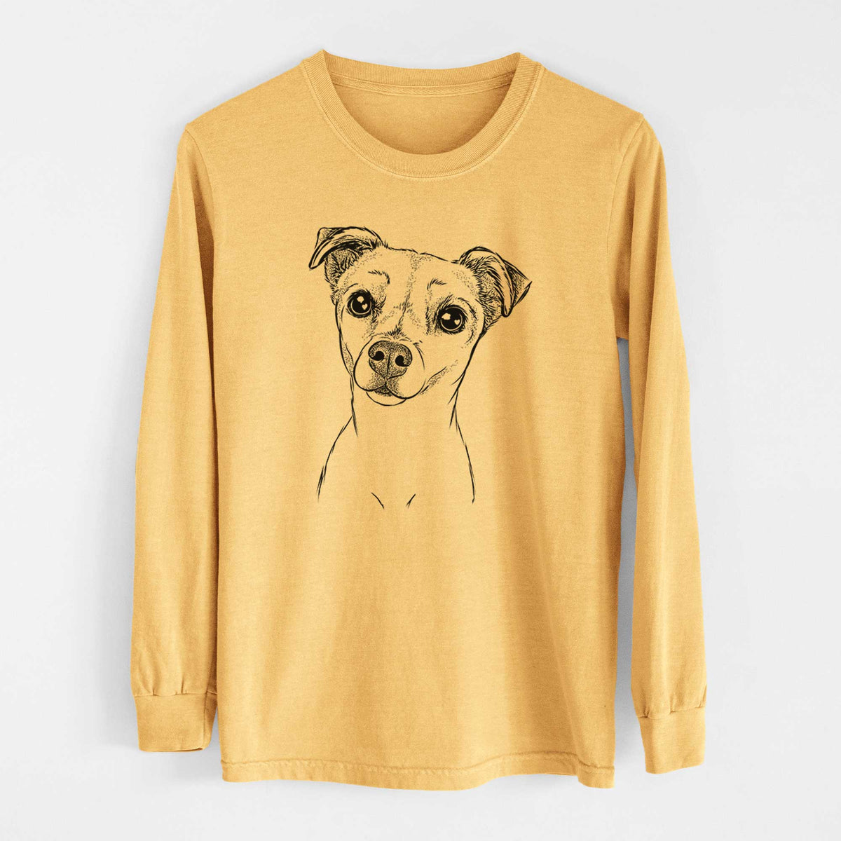 Bare Izzy the Chiweenie - Heavyweight 100% Cotton Long Sleeve