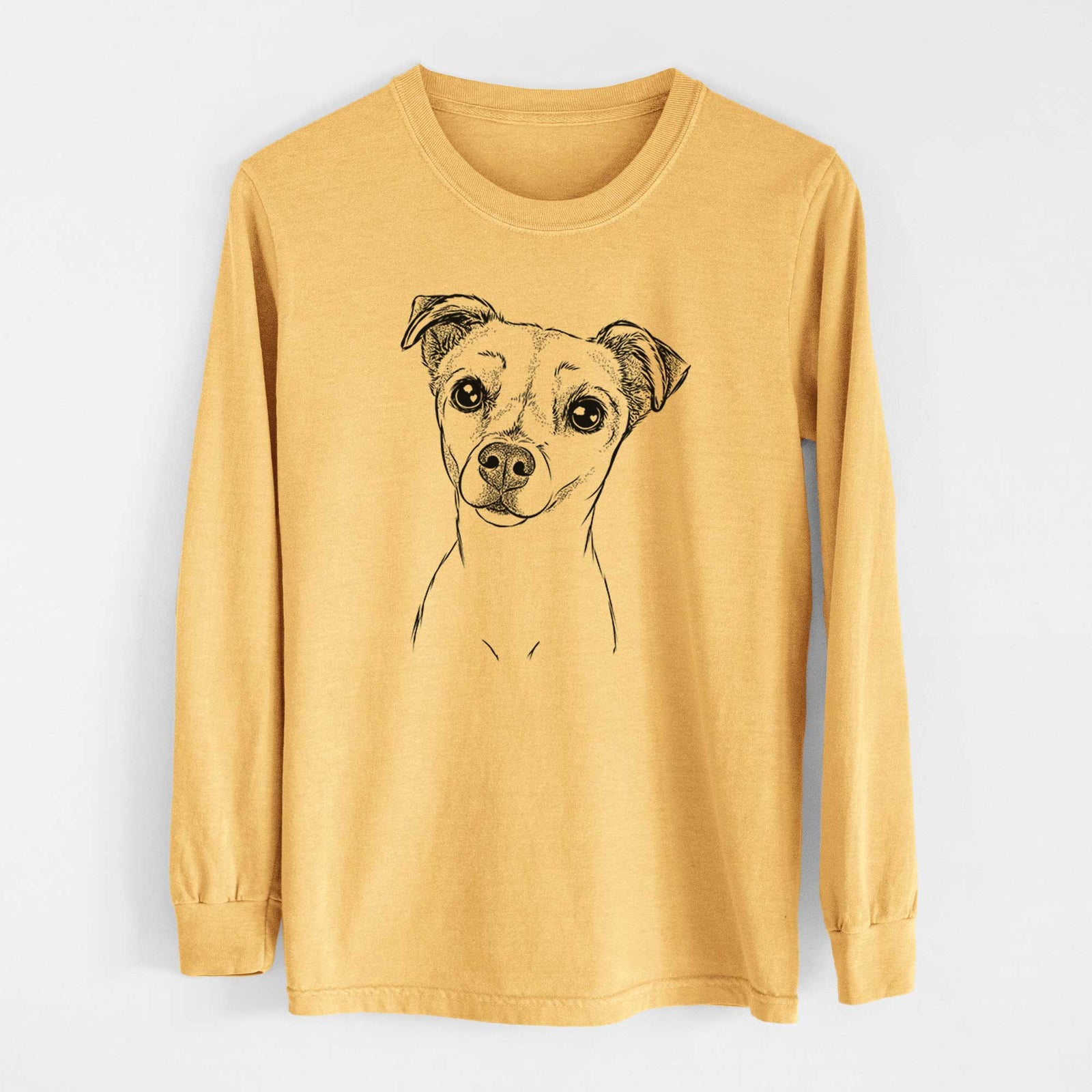 Bare Izzy the Chiweenie - Heavyweight 100% Cotton Long Sleeve
