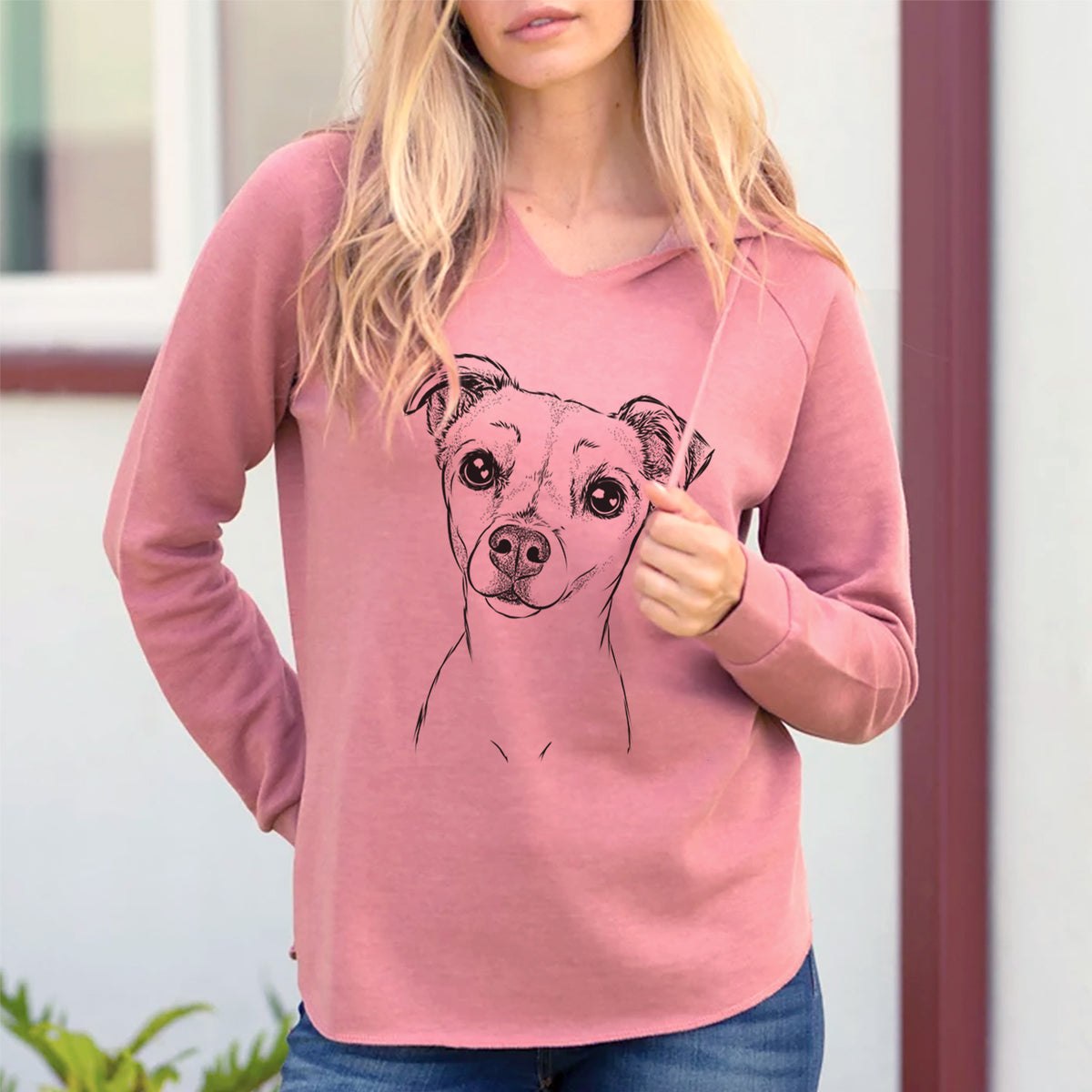 Bare Izzy the Chiweenie - Cali Wave Hooded Sweatshirt