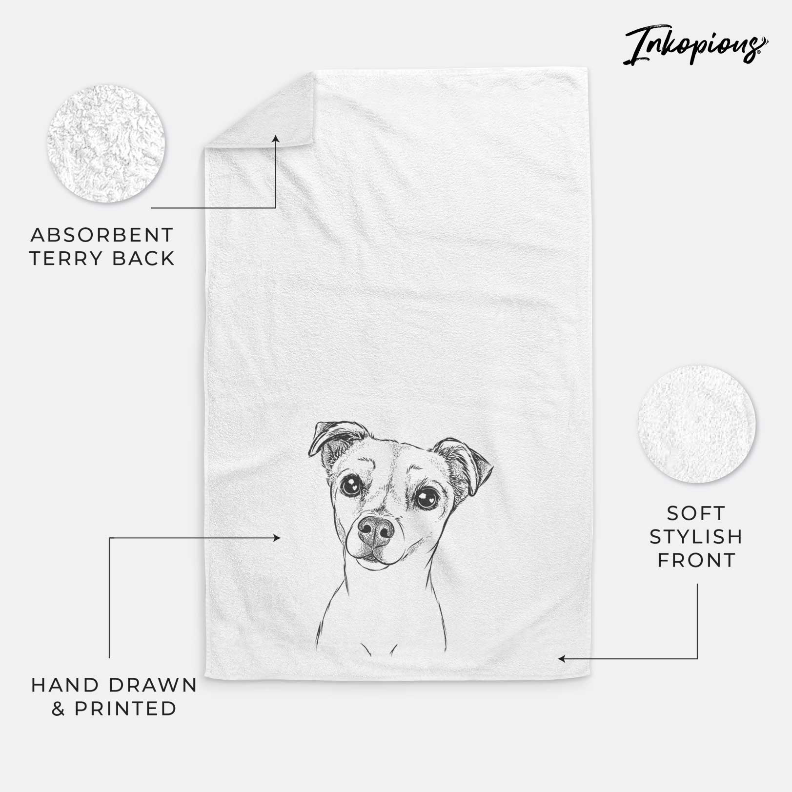 Izzy the Chiweenie Decorative Hand Towel