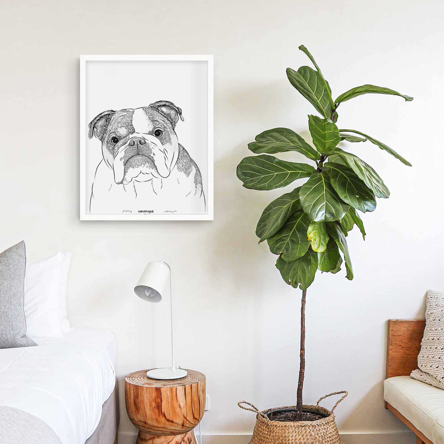 Jack the English Bulldog Art Print