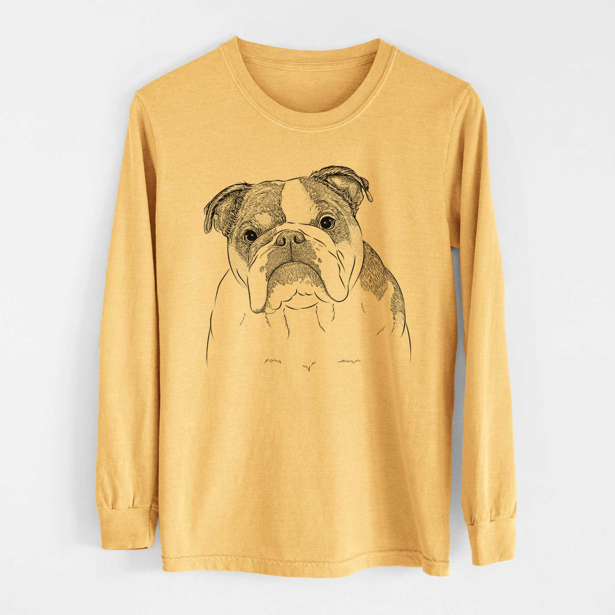 Bare Jack the English Bulldog - Heavyweight 100% Cotton Long Sleeve