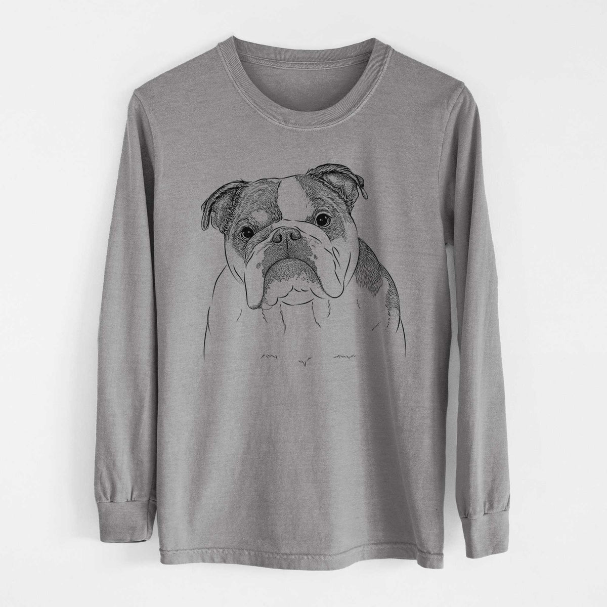 Bare Jack the English Bulldog - Heavyweight 100% Cotton Long Sleeve