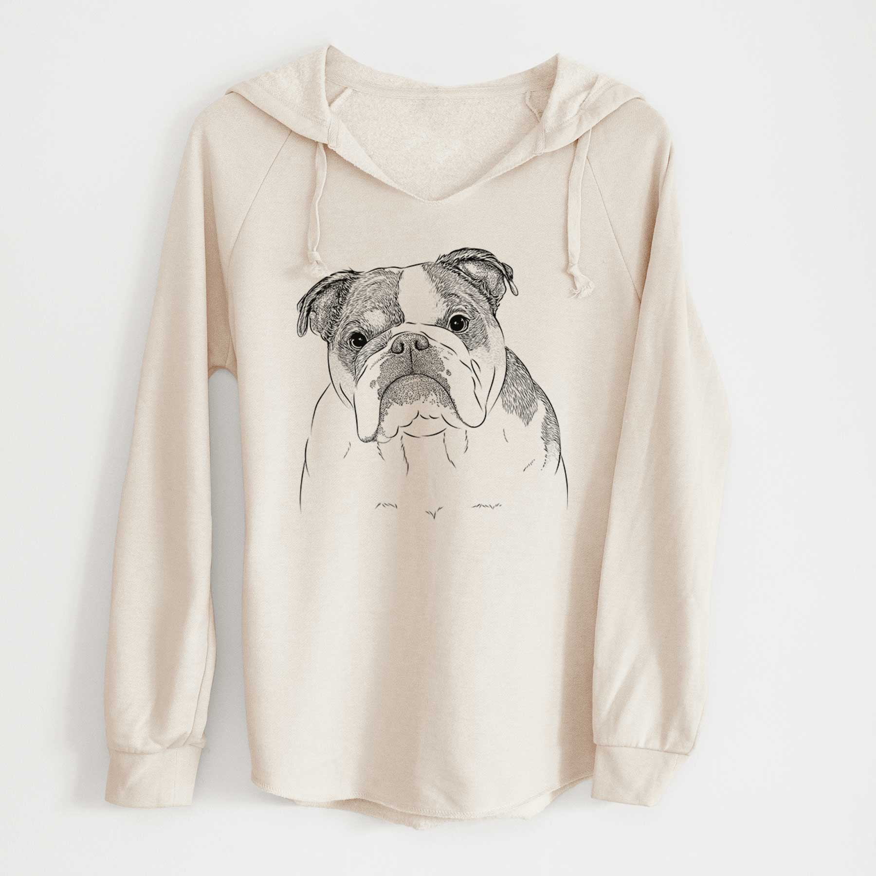 Bare Jack the English Bulldog - Cali Wave Hooded Sweatshirt