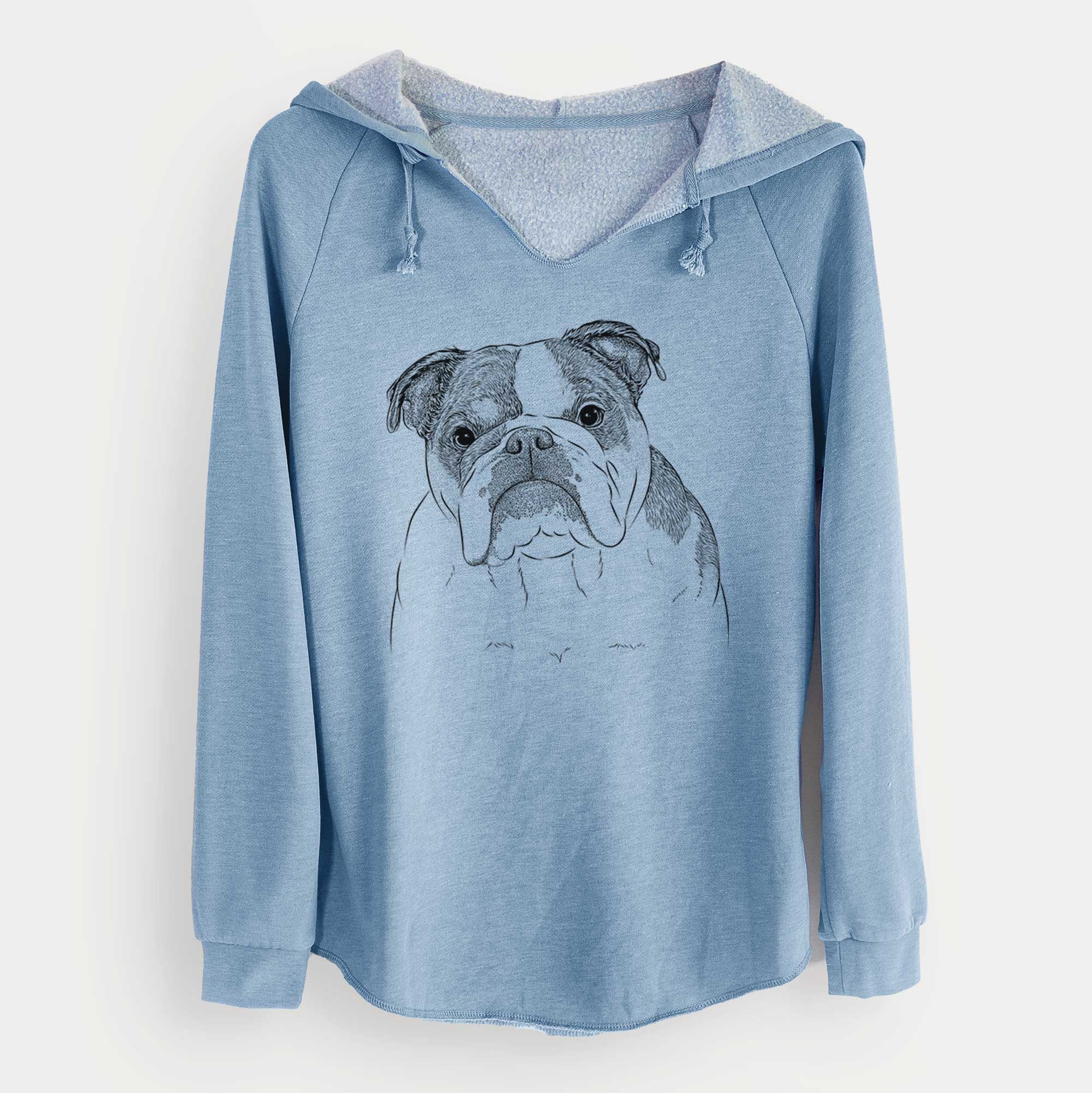 Bare Jack the English Bulldog - Cali Wave Hooded Sweatshirt