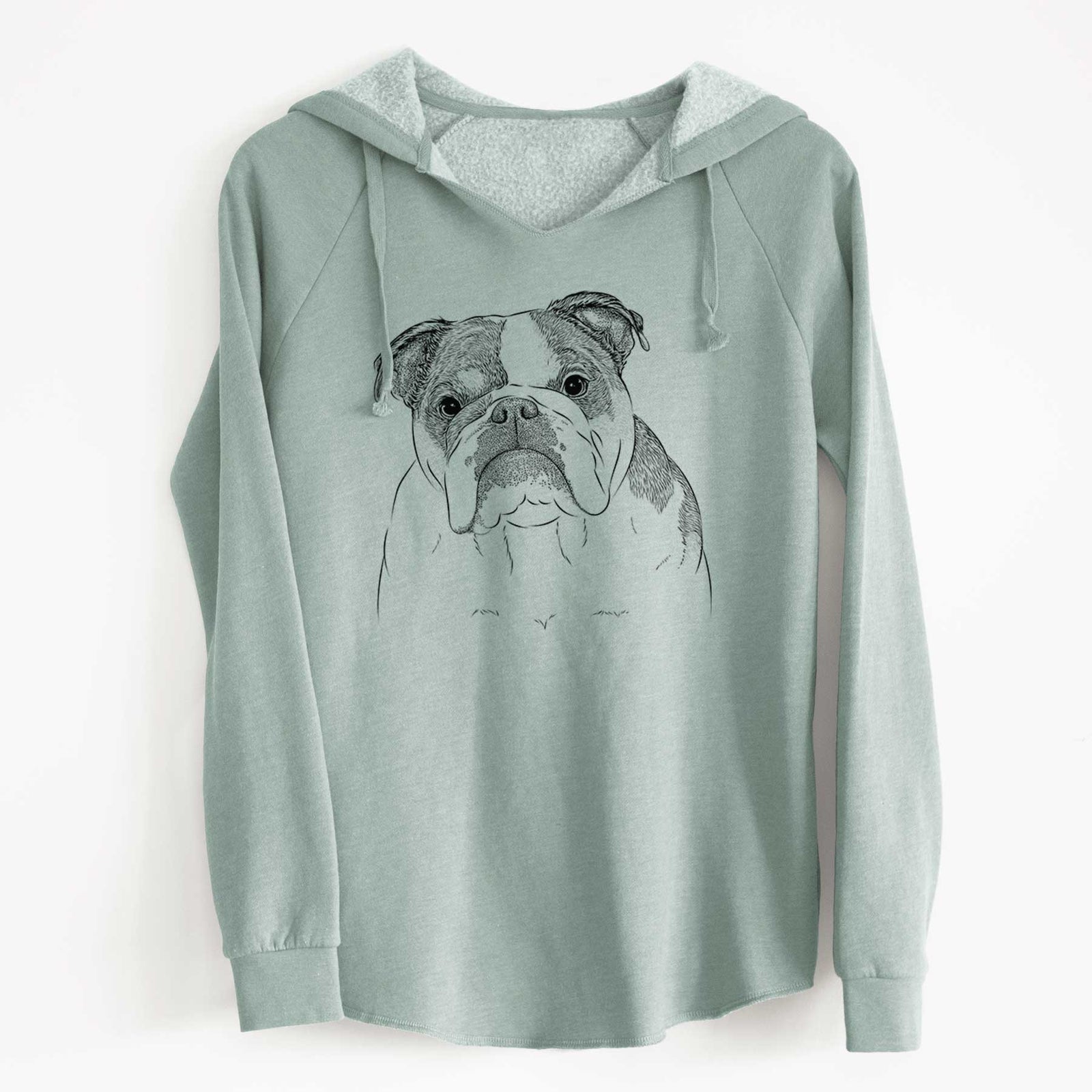 Bare Jack the English Bulldog - Cali Wave Hooded Sweatshirt