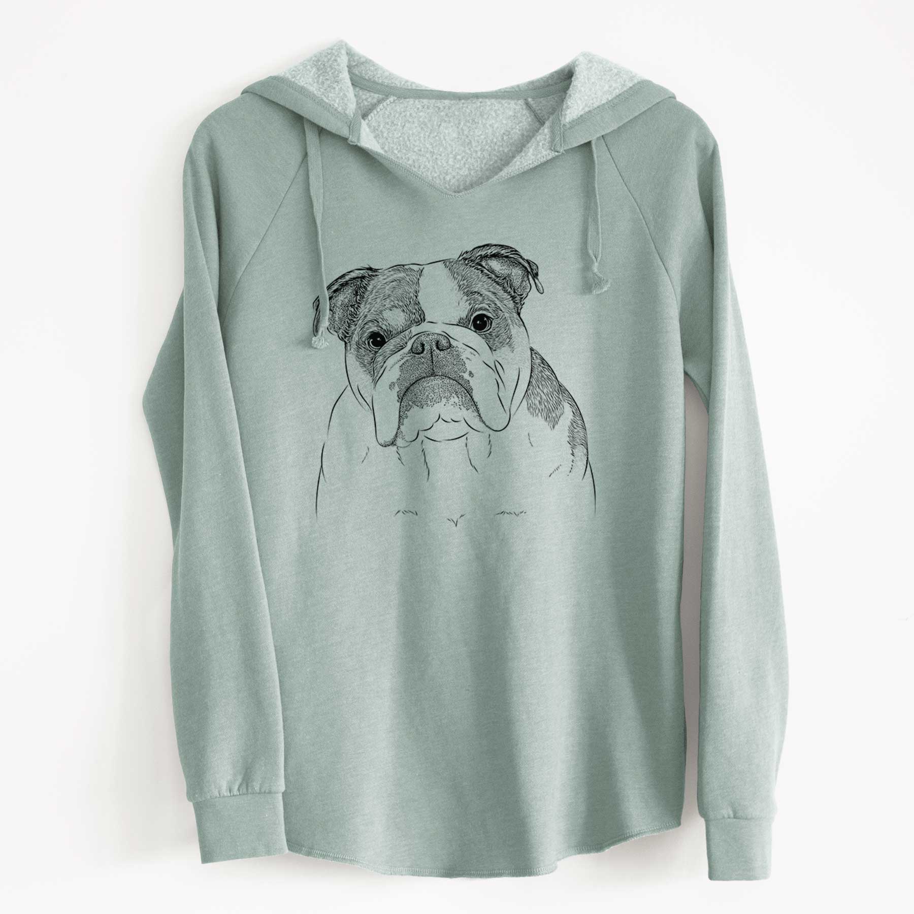 Bare Jack the English Bulldog - Cali Wave Hooded Sweatshirt