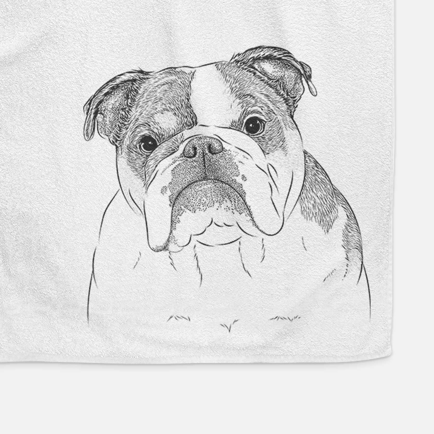 Jack the English Bulldog Decorative Hand Towel