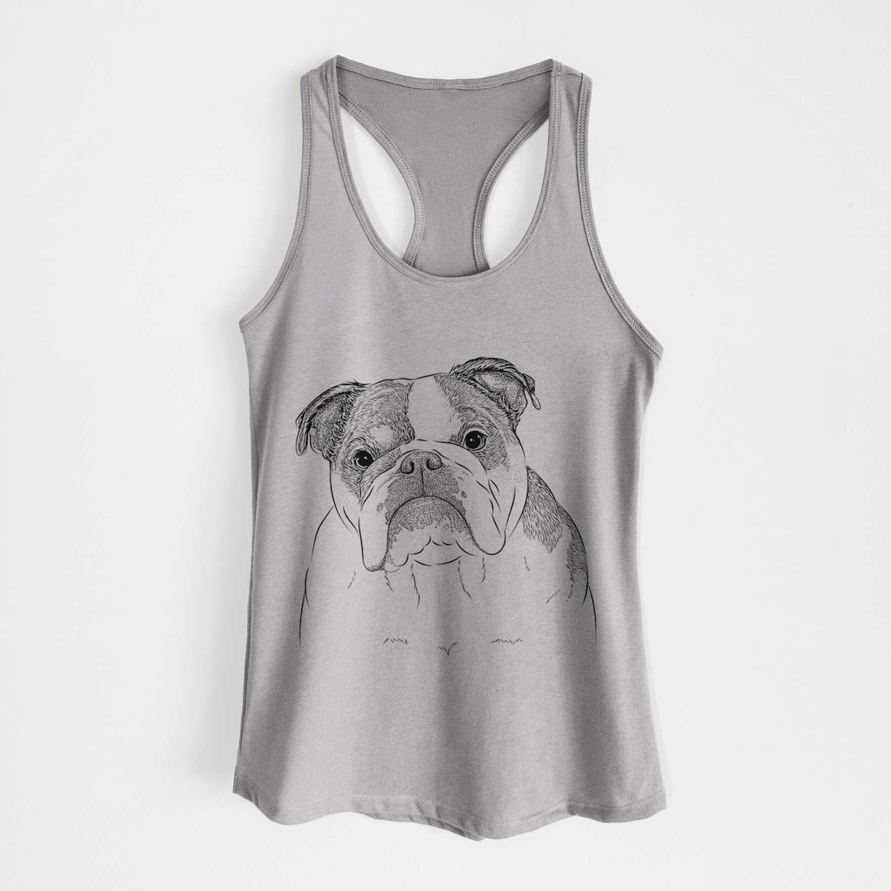 Jack the English Bulldog - Women's Racerback Tanktop