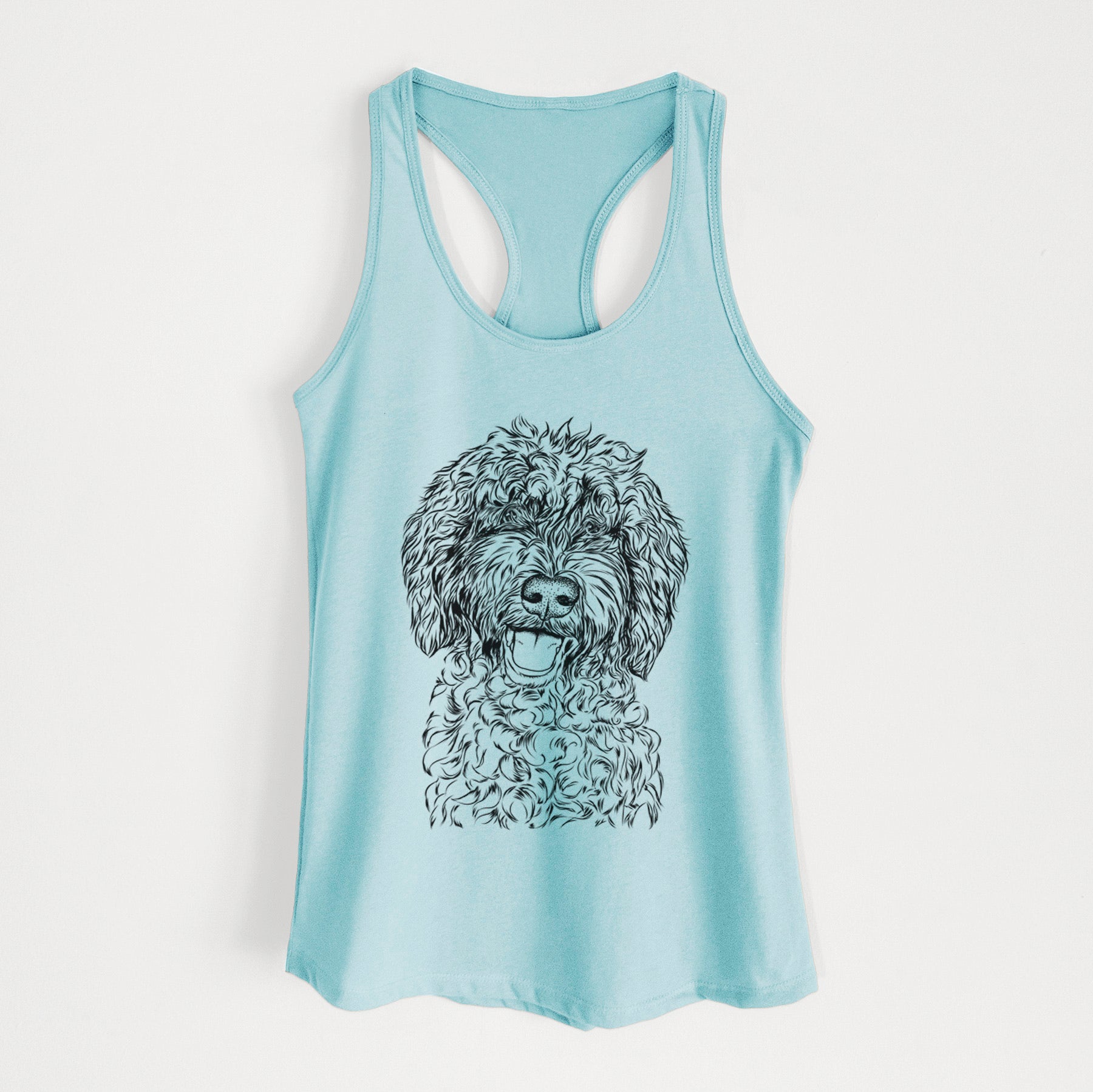 Jack the Chocolate Labradoodle - Women's Racerback Tanktop